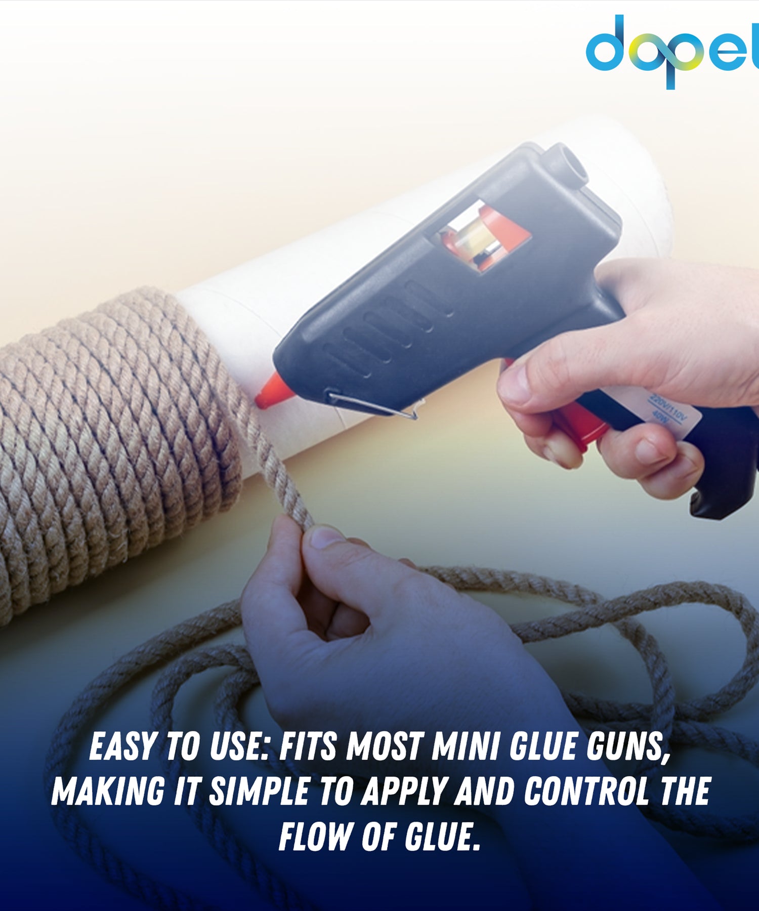 (Pack of 100) Hot Melt Glue Sticks 7mm x 200mm | Extra Long Craft Adhesive by Dapetz