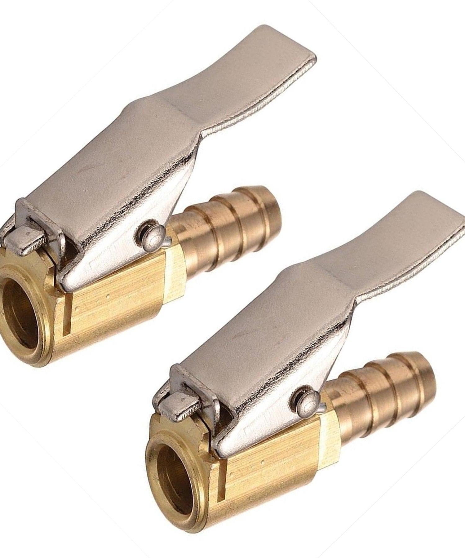 Tyre Valve Air Connector Car Truck Airline Inflator for 8mm Hose Brass lock Clip
