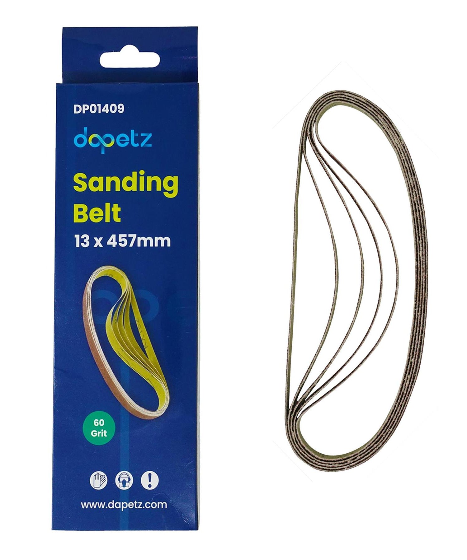 Sander Sanding Belts Power Tool 13 x 457mm 60 Grit Coarse 5PCS By Dapetz