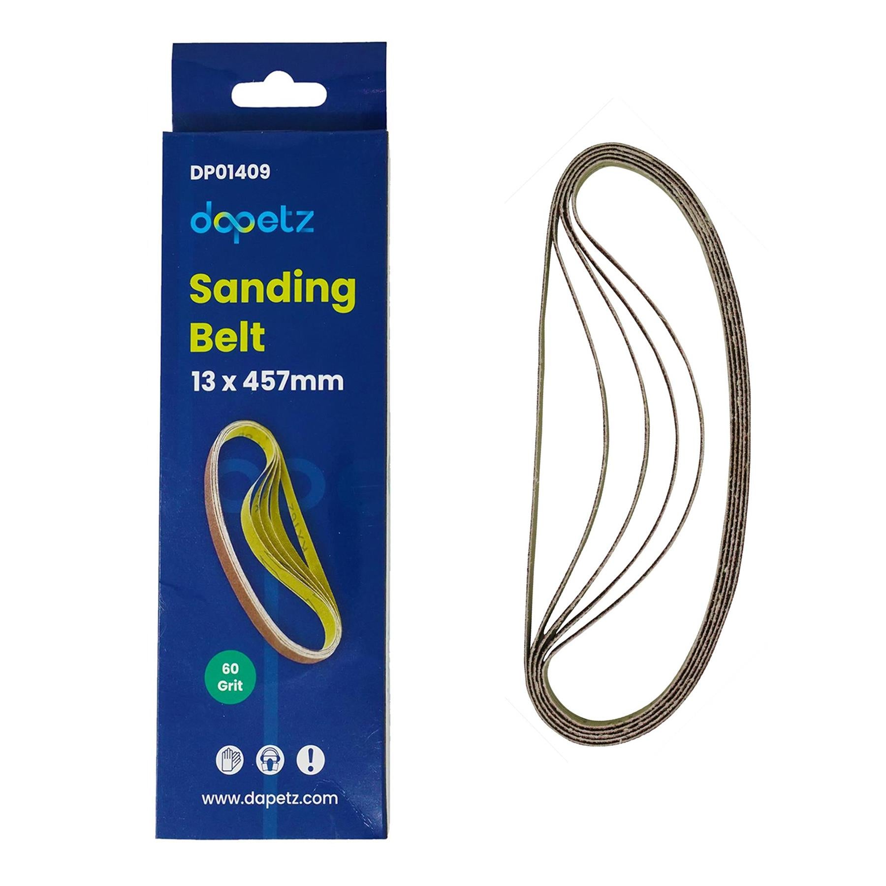 Sander Sanding Belts Power Tool 13 x 457mm 60 Grit Coarse 5PCS By Dapetz