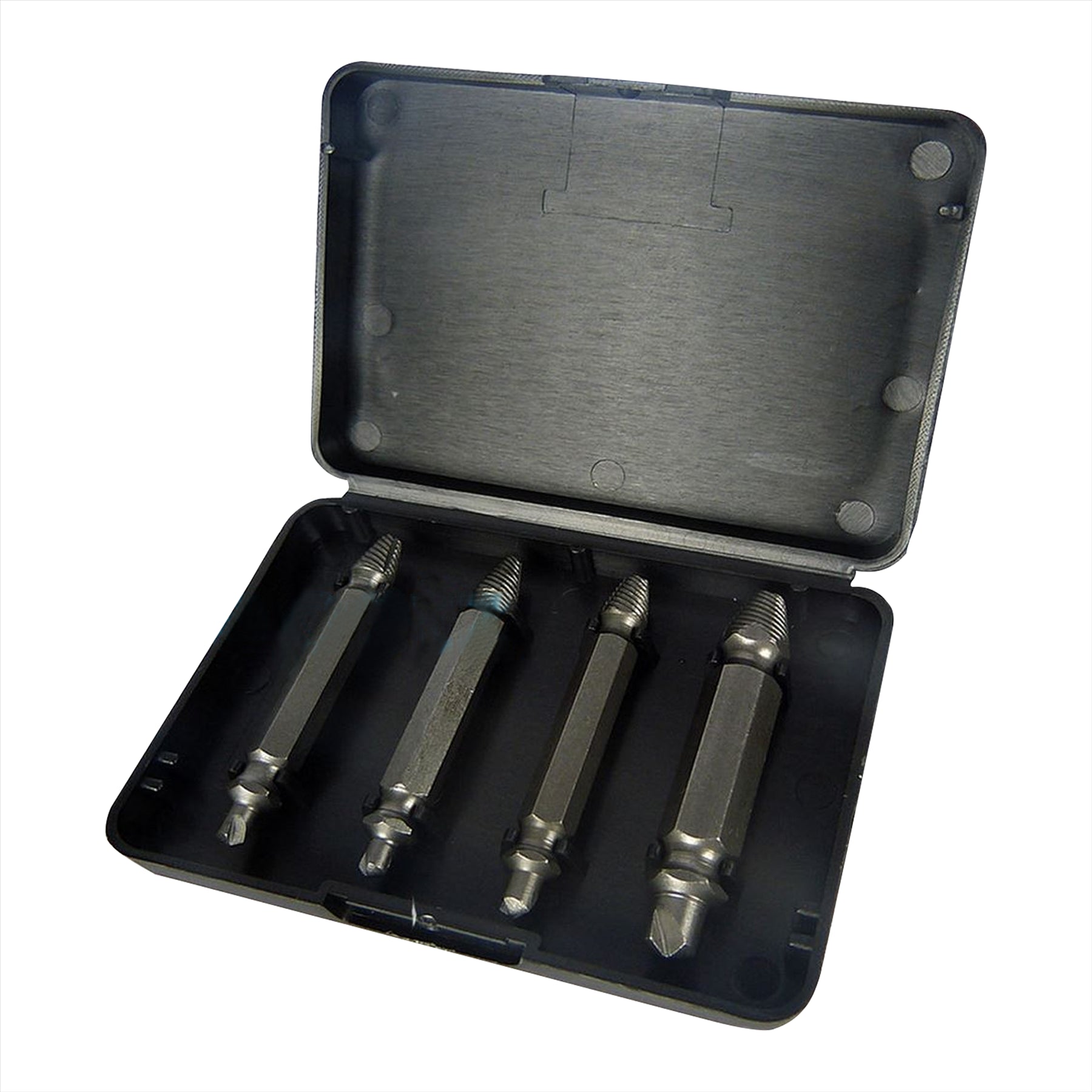 Screw Extractor Drill Bits Tool Set Broken Damaged Bolt Remover 4PCS By Dapetz