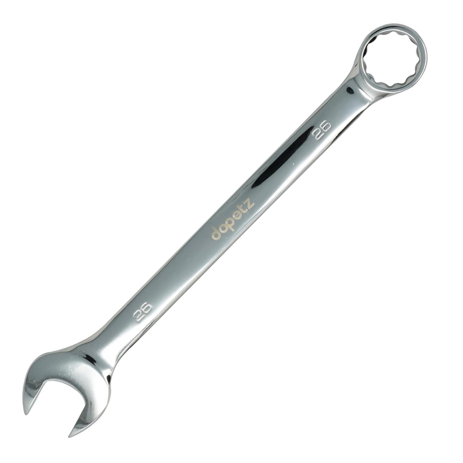 Combination Open Ring Spanner Chrome Mechanics Garage Tools 26mm by Daptez