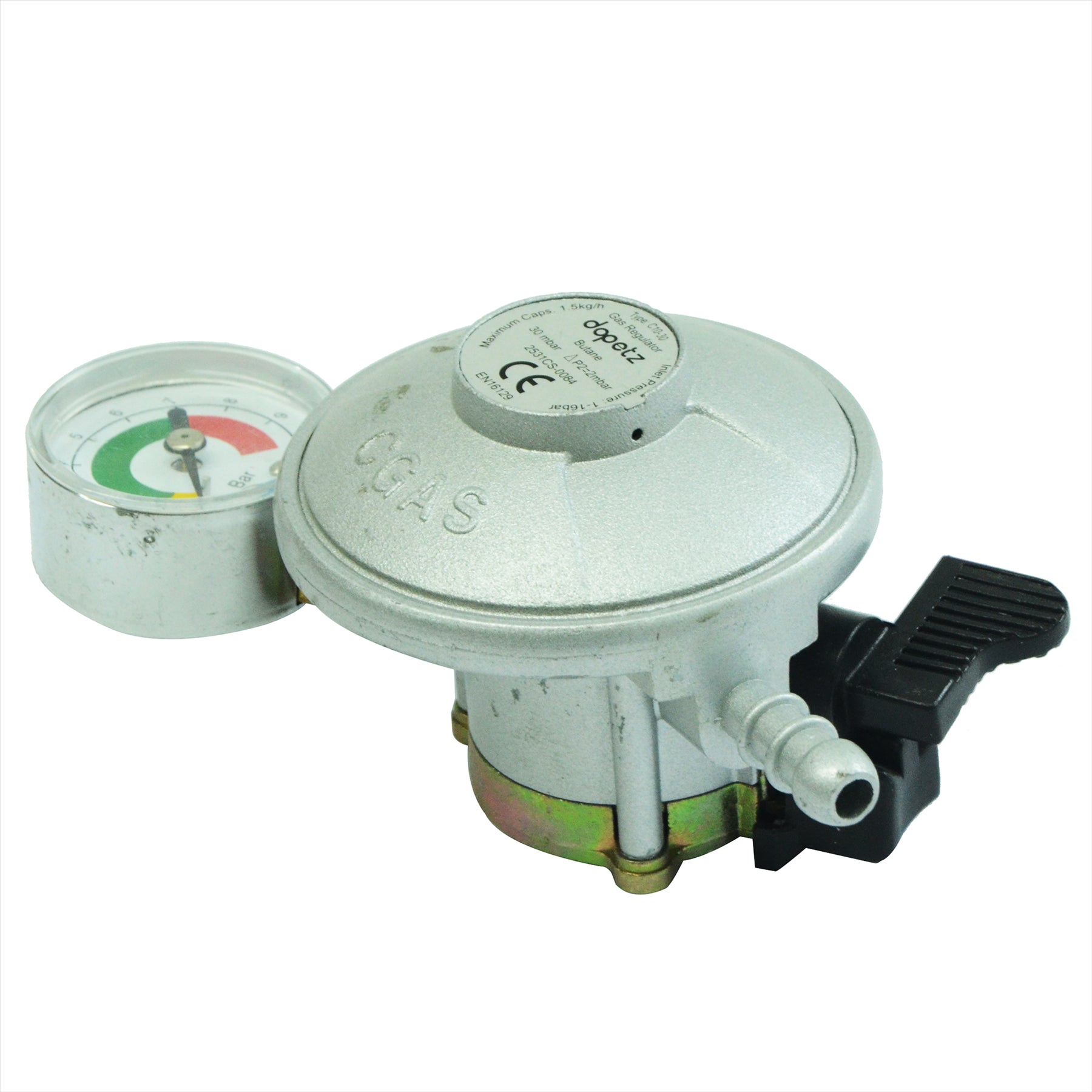 Butane Clip On Gas Regulator Gauge 30 mbar Calor Flogas 21mm Caravan Motorhome