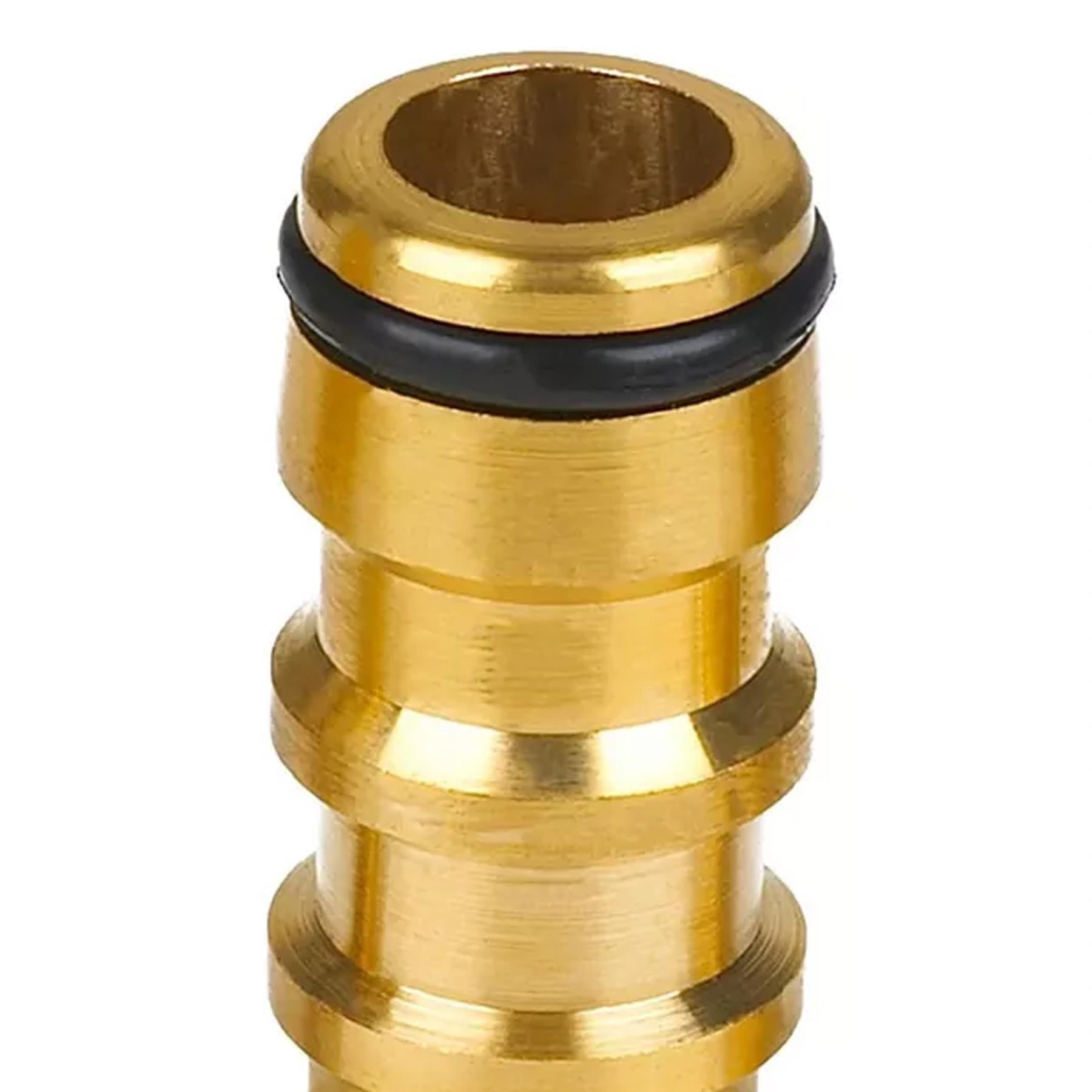 Brass Tap Connector 1/2" 3/4" Water Hose Pipe Adaptor Fitting Set Pack of 8