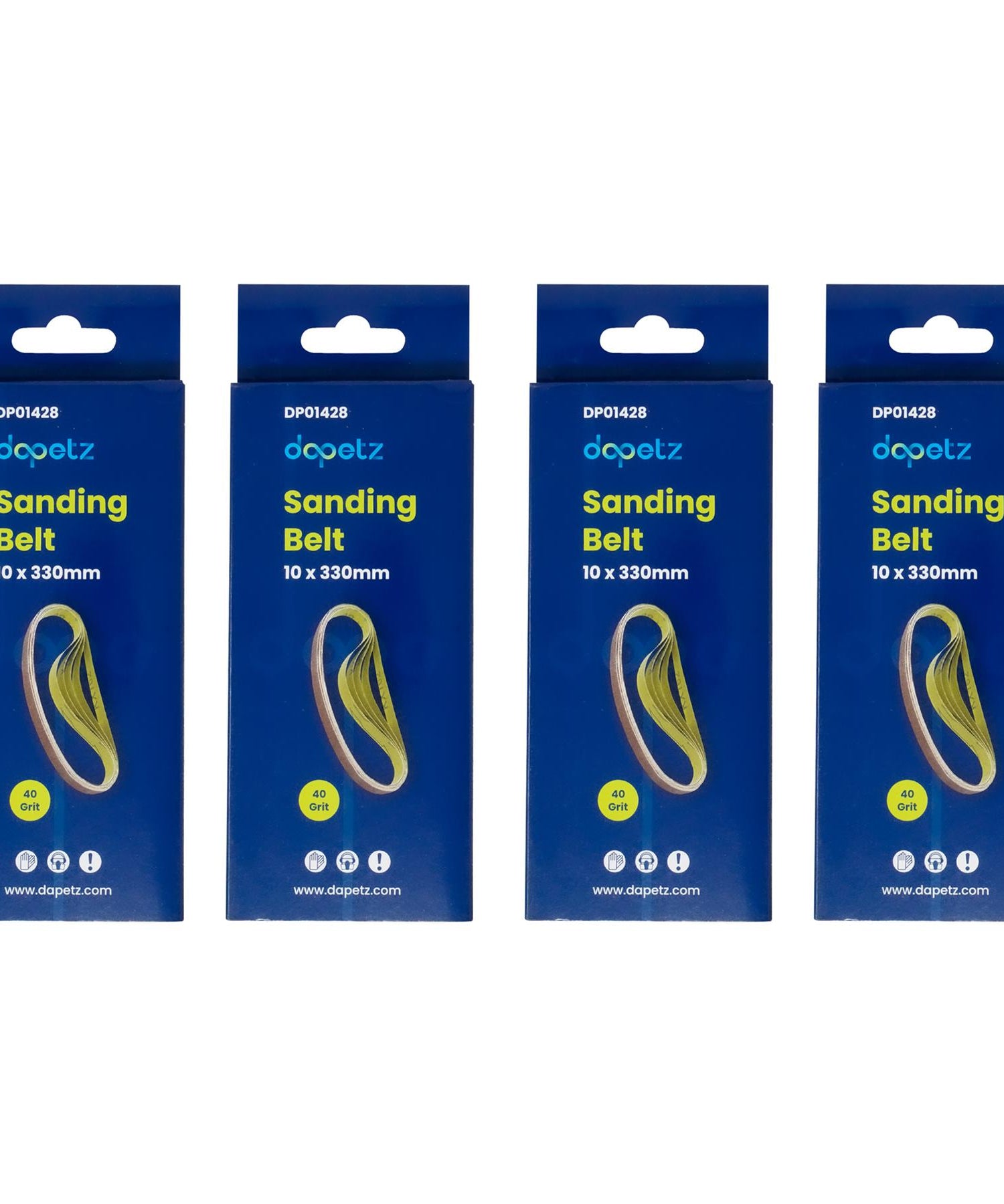 330mm x 10mm 40G Belt Power Finger File Sander Abrasive Sanding Belts 50pk