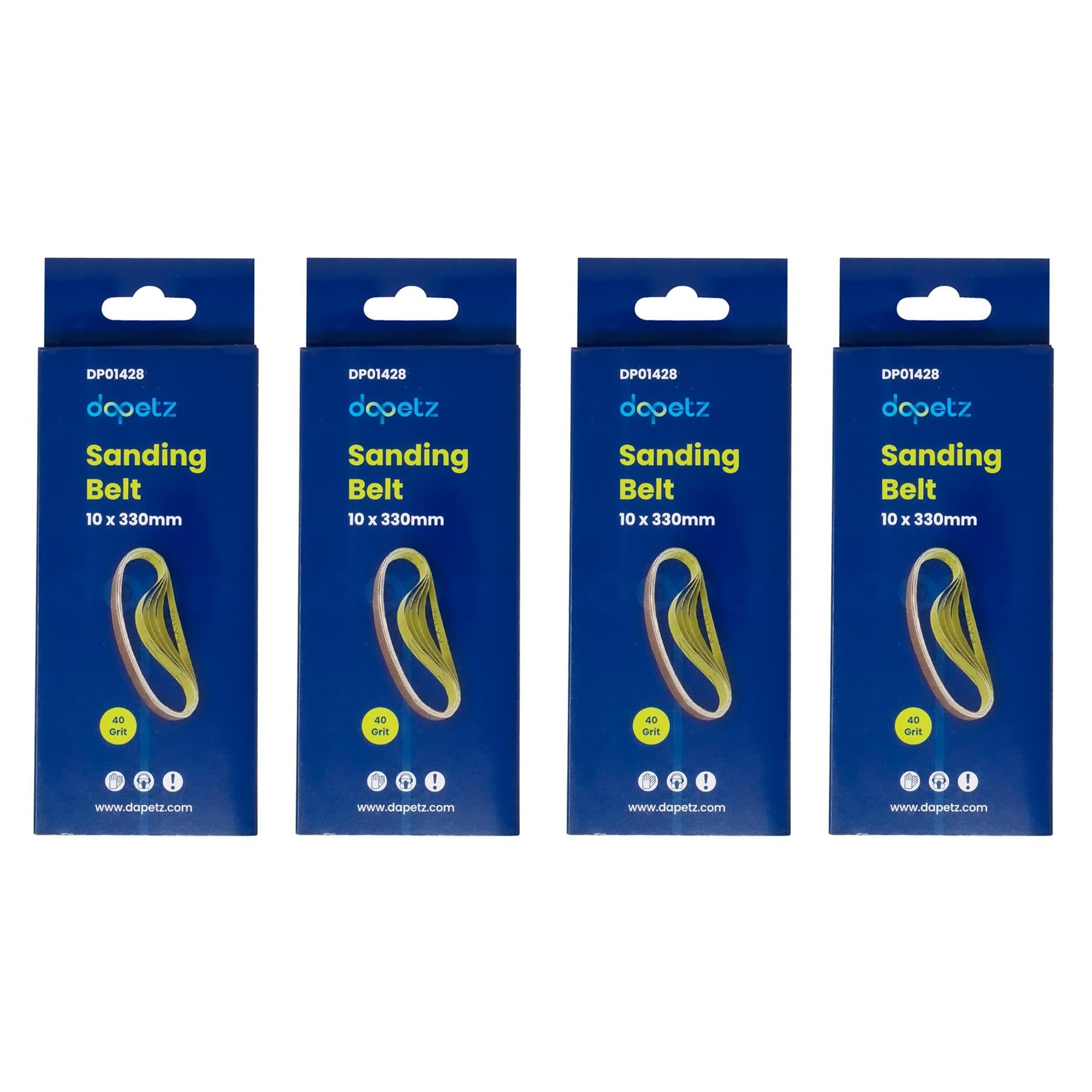 330mm x 10mm 40G Belt Power Finger File Sander Abrasive Sanding Belts 50pk