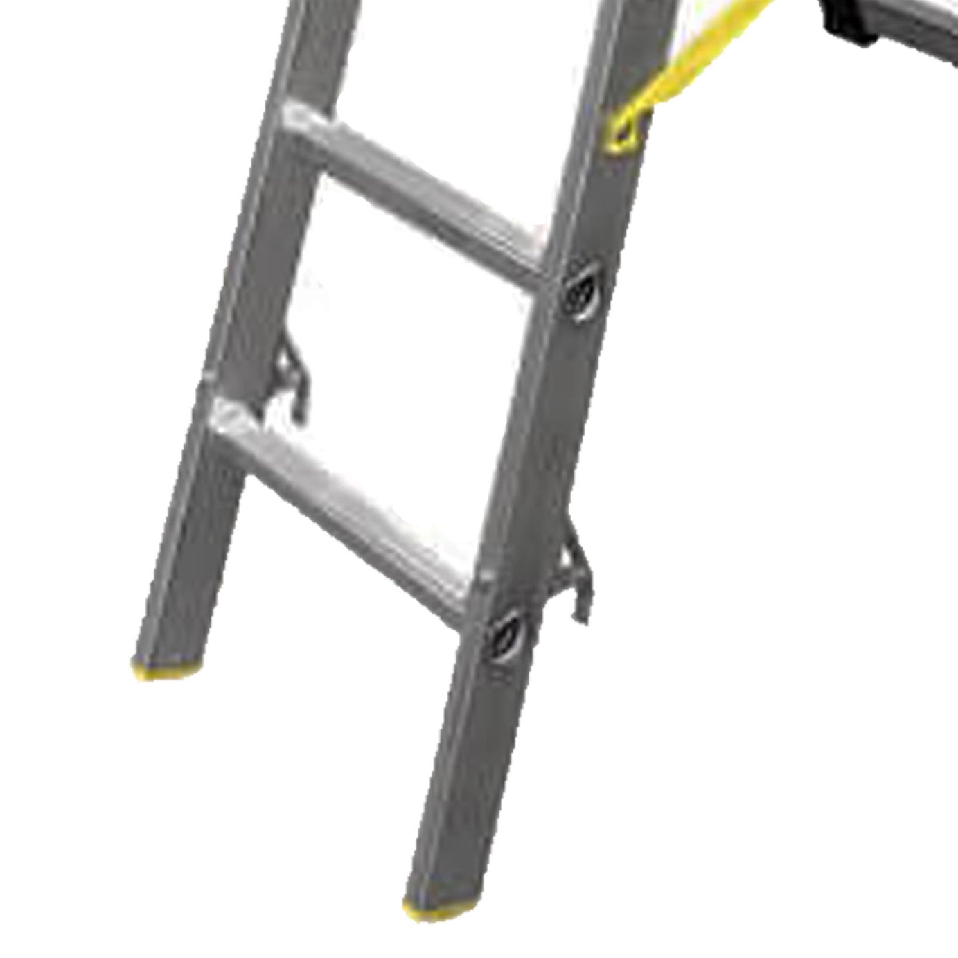 Dapetz PRo 7 Rung Aluminium, Steel Combination Ladder 2m, Triple Section, 150 Kg