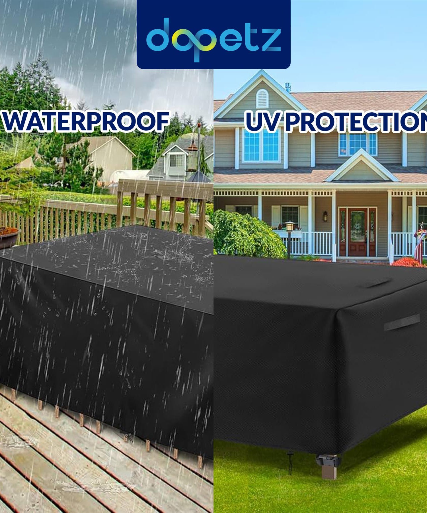 Heavy Duty 3 Seater Garden Bench Seat Cover Waterproof Weatherproof Outdoor Rain