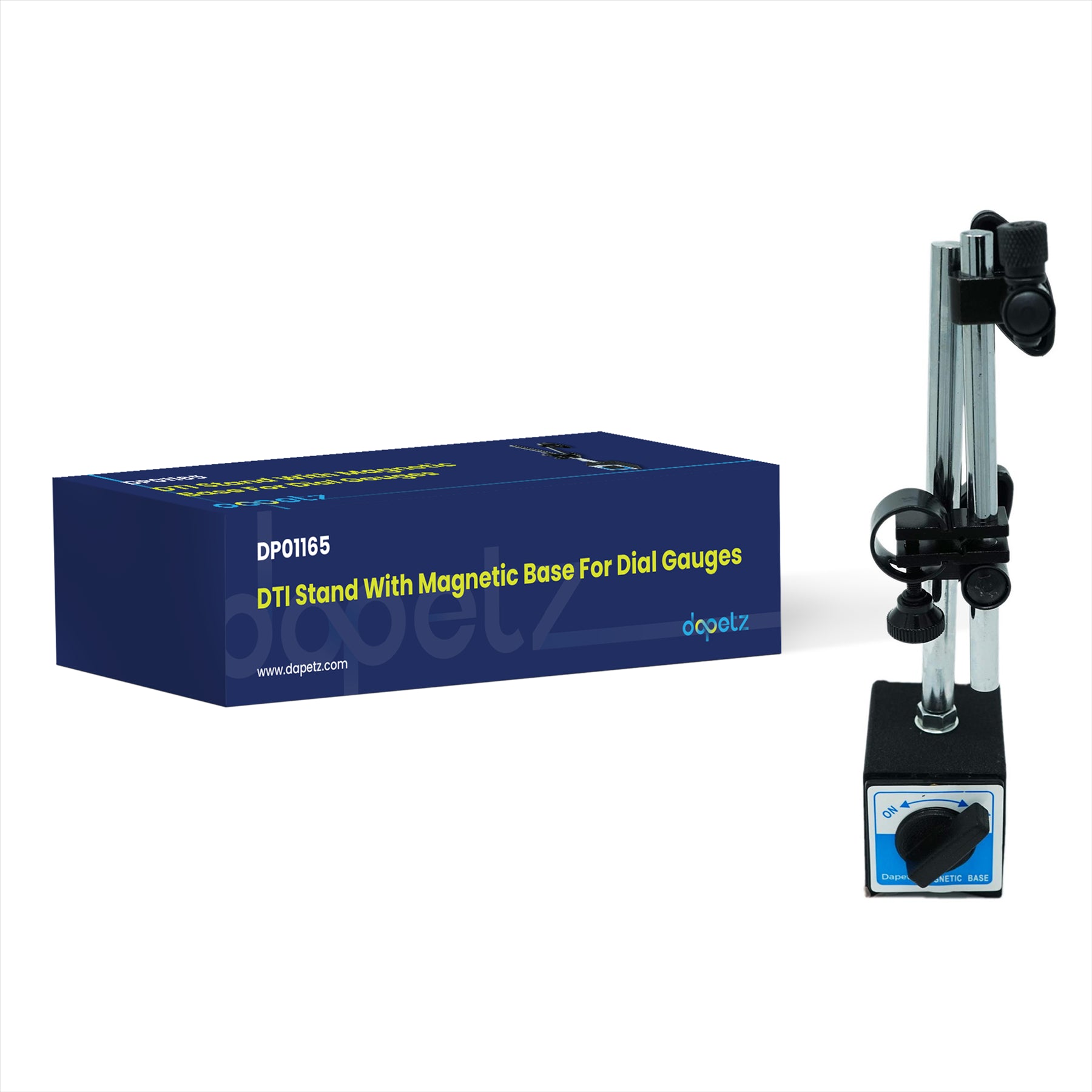 Dial Test Indicator Dti Gauge With Magnetic Base Stand Clock Gauge 10/0.01mm By Dapetz