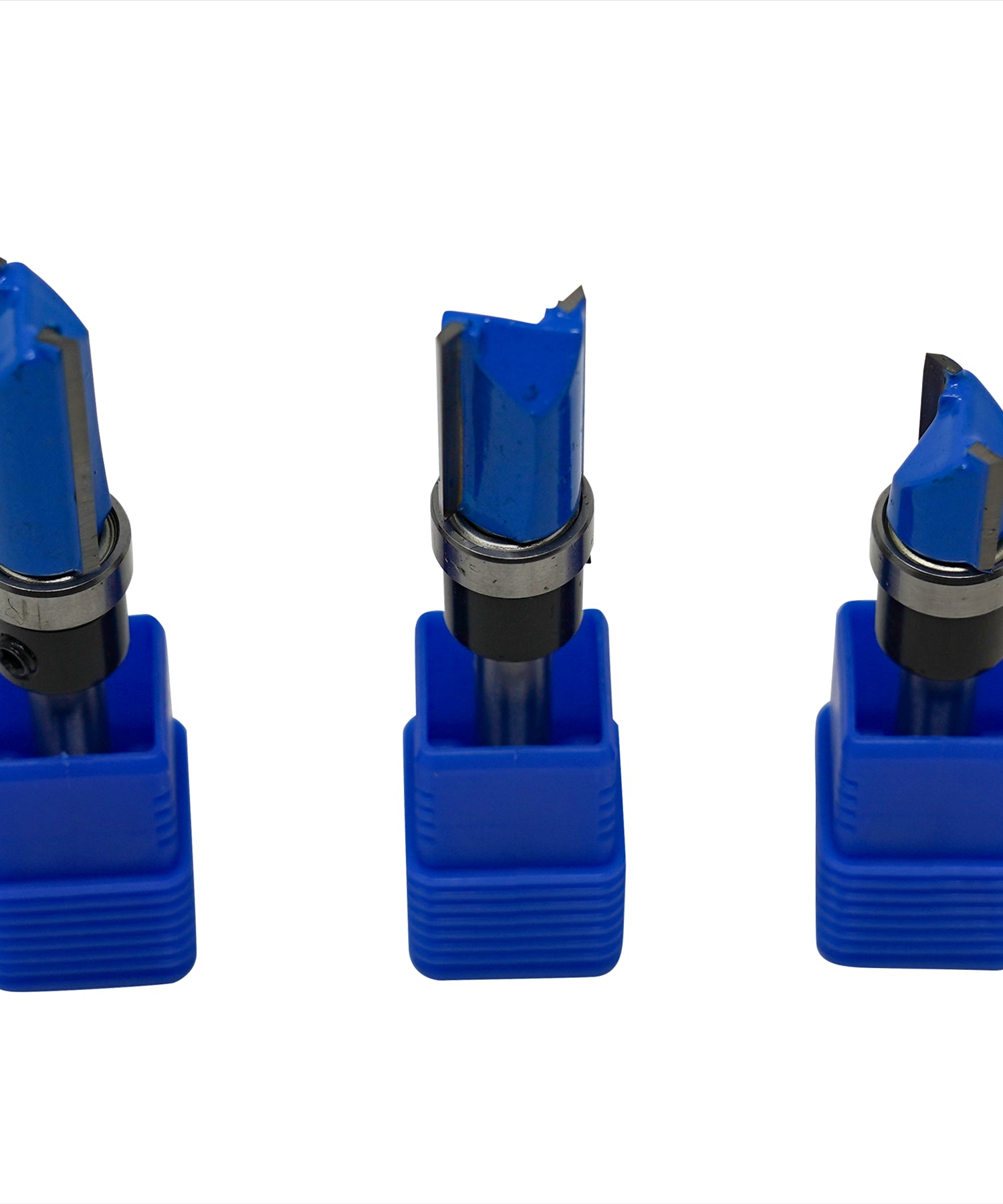 1/4'' Shank Flush Trim Router Bit Set – 3Pc Pattern Milling Cutter