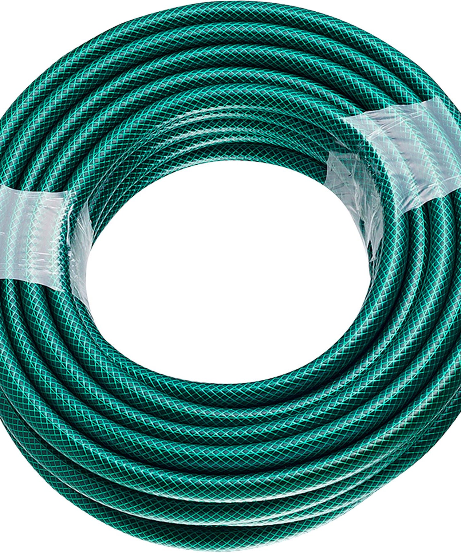 30M Garden Hose Pipe Reinforced PVC Watering Hosepipe + Spray Gun Set Green