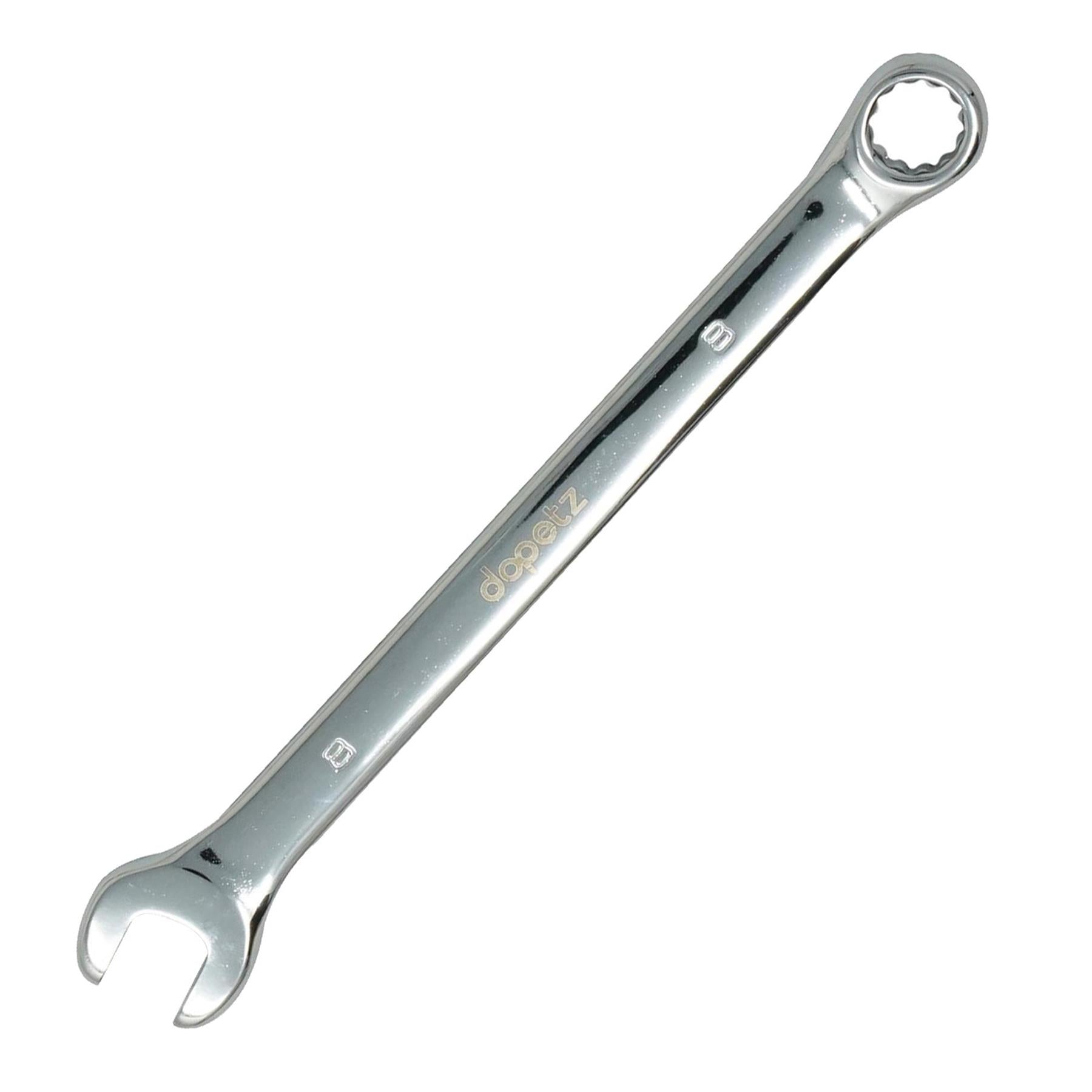 Combination Open Ring Spanner Chrome Mechanics Garage Tools 8mm by Daptez