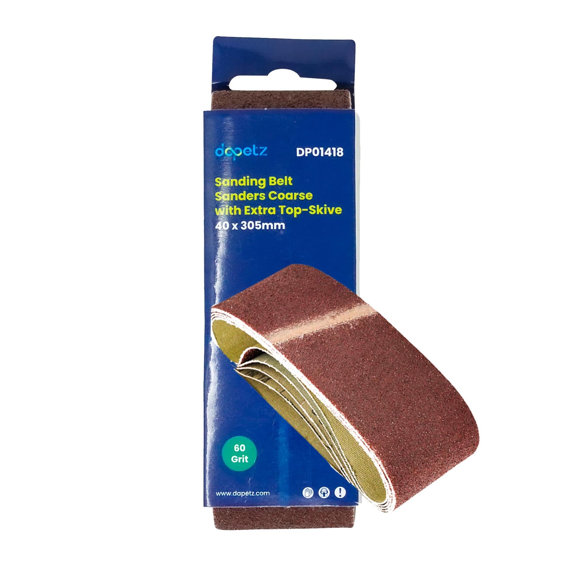 Sanding Belts 40 x 305mm Belt Sander 60 Grit for Makita Sander Sheets 10Pcs By Dapetz
