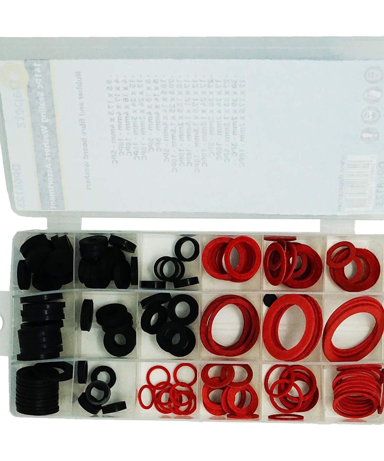 Assortment Box Washers Shower Plumbers 144Pc Dapetz