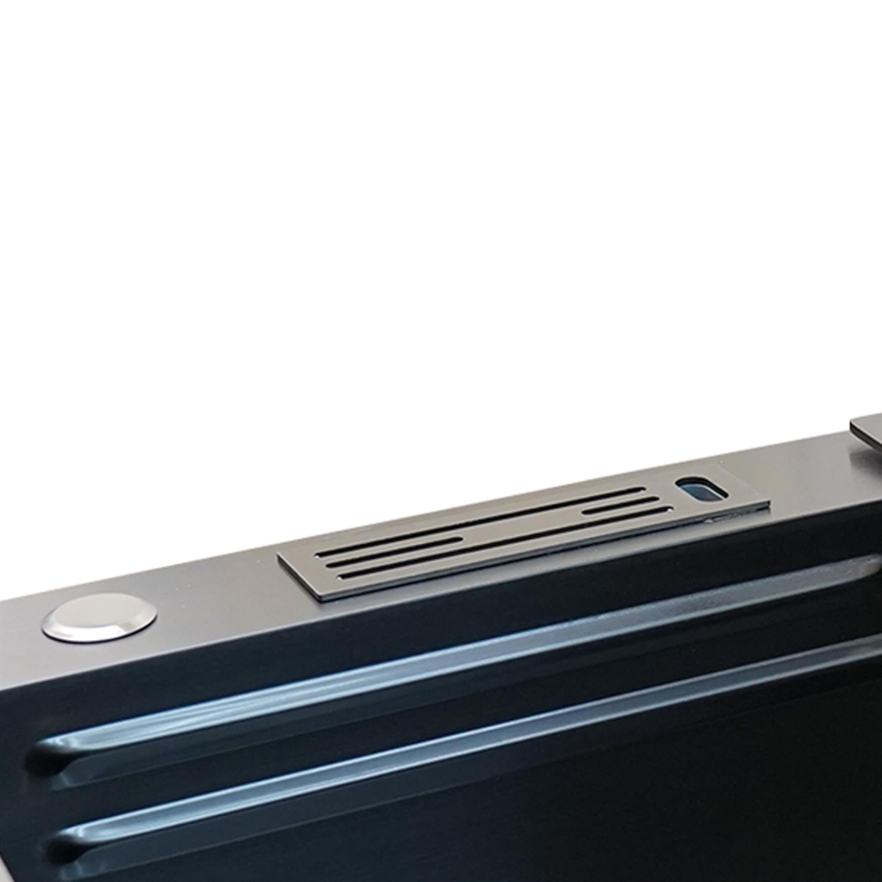 Kitchen Sink With Tap Multi-Purpose Nano Wash Basin Stylish Creative Sinks Black By Dapetz