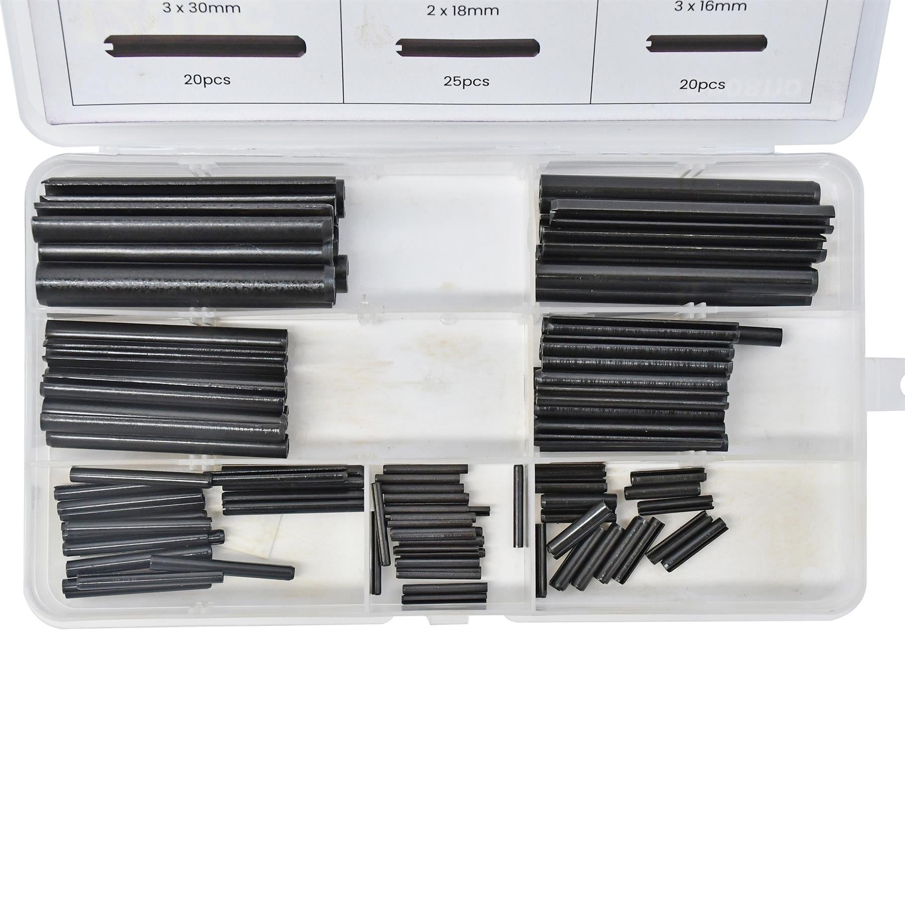 Comprehensive 120-Piece Assorted Roll Pin Set Tension Spring, Sellock, C Pins, Mixed Pack By Dapetz
