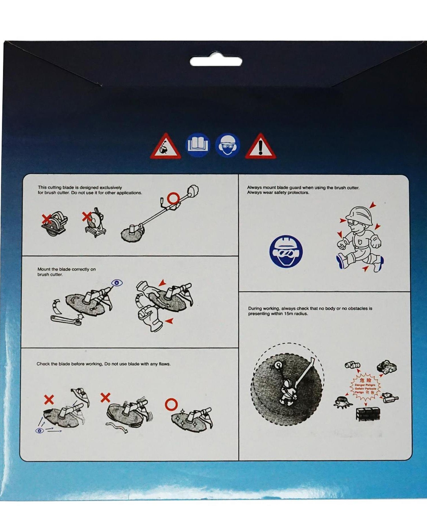 Cutter Blade Brush Tooth  25.4mm (1") Bore Strimmer 8 Dapetz