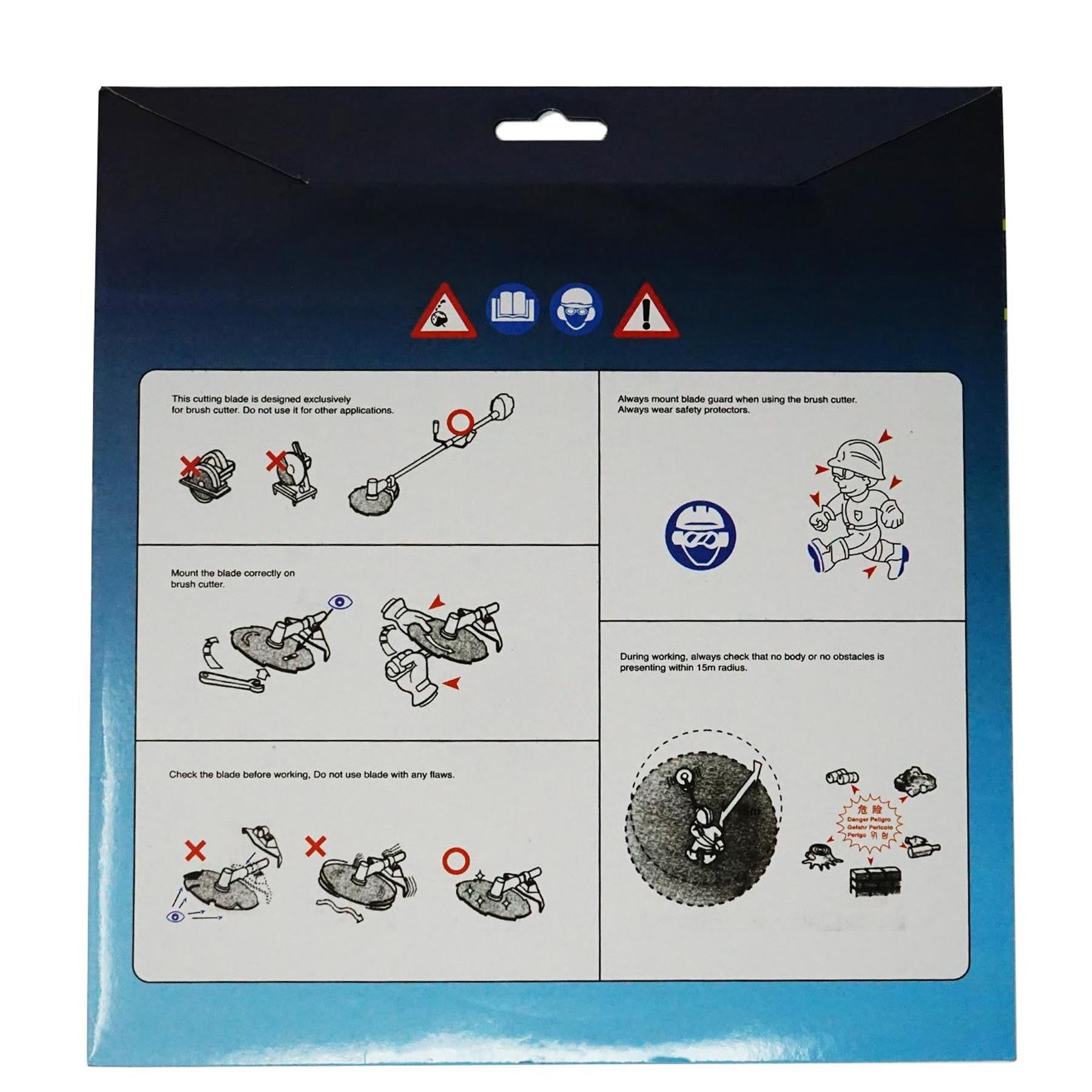 Cutter Blade Brush Tooth  25.4mm (1") Bore Strimmer 8 Dapetz