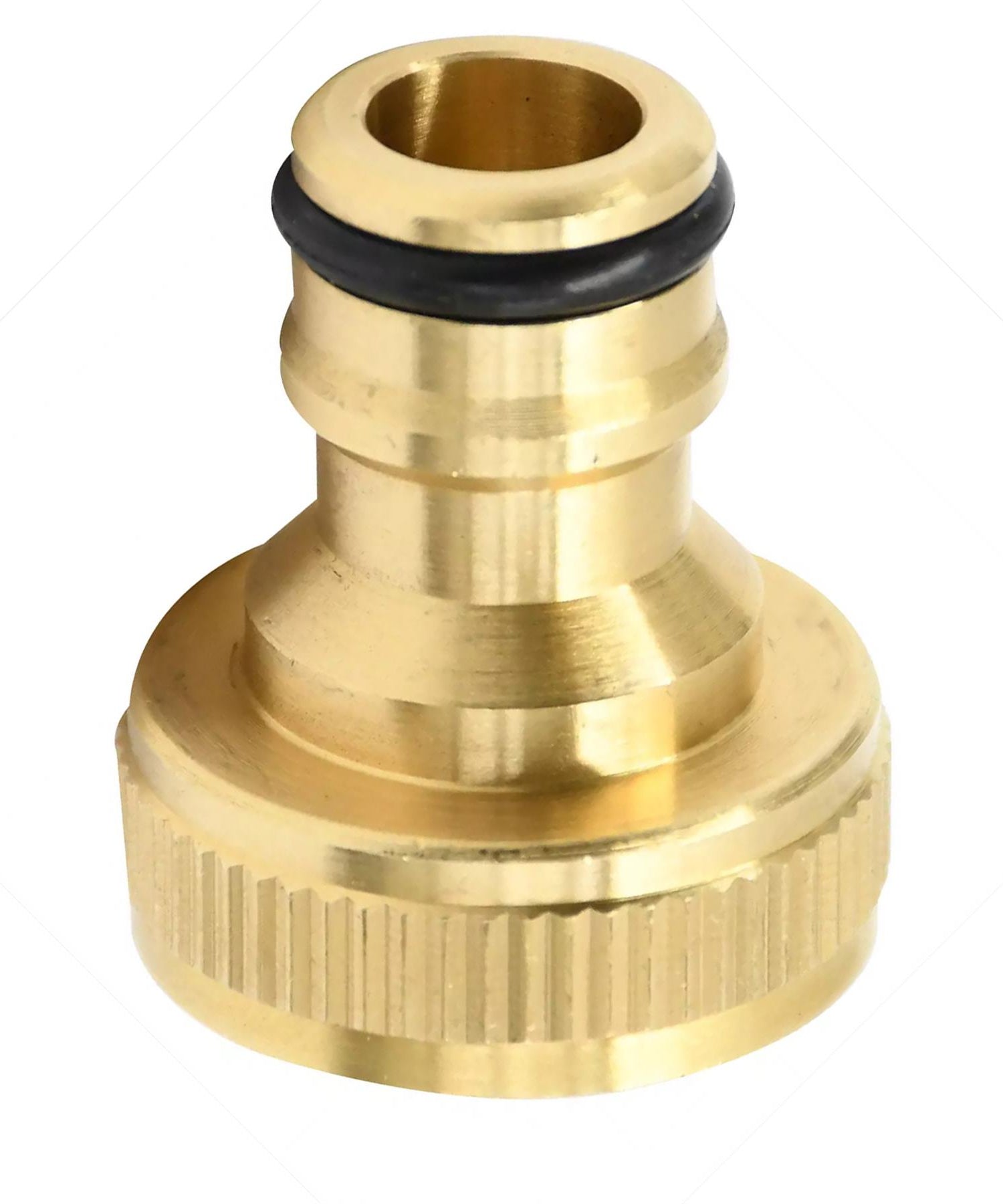 3x Brass Hose Tap Connector 3/4" Threaded Garden Water Pipe Adaptor Fitting By Dapetz