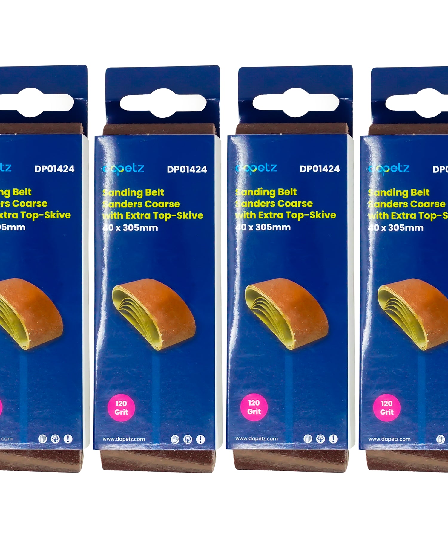 20Pcs Sanding Belts 40 x 305mm Aluminium Oxide 120 Grit For Bosch Makita Sander By Dapetz