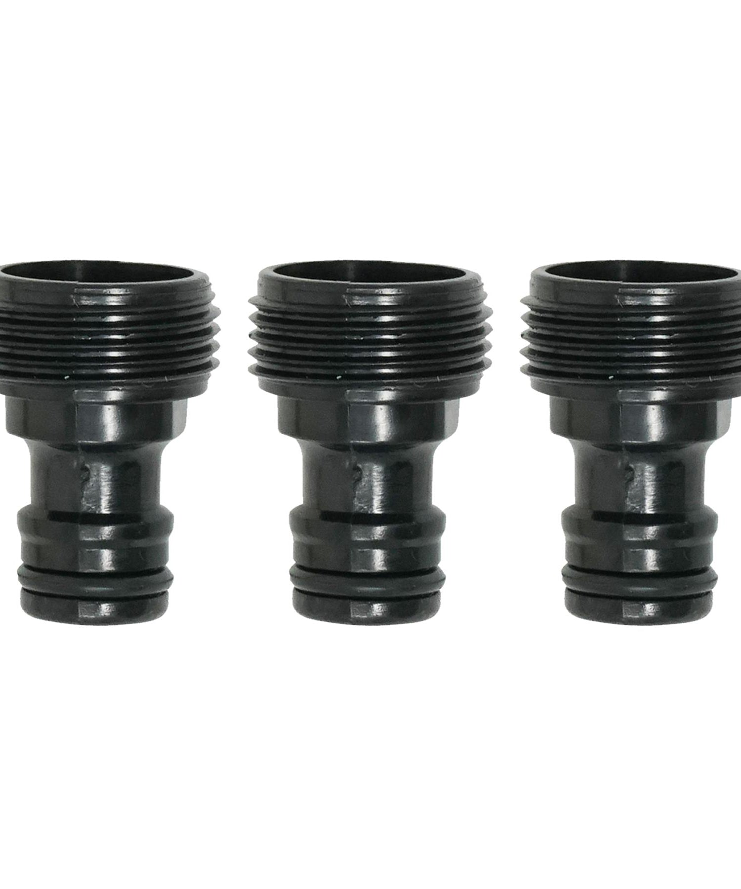 3x Tap Adaptor Male 3/4" Garden Water Tap Hose Pipe Connector Screw BSP Fitting By Dapetz