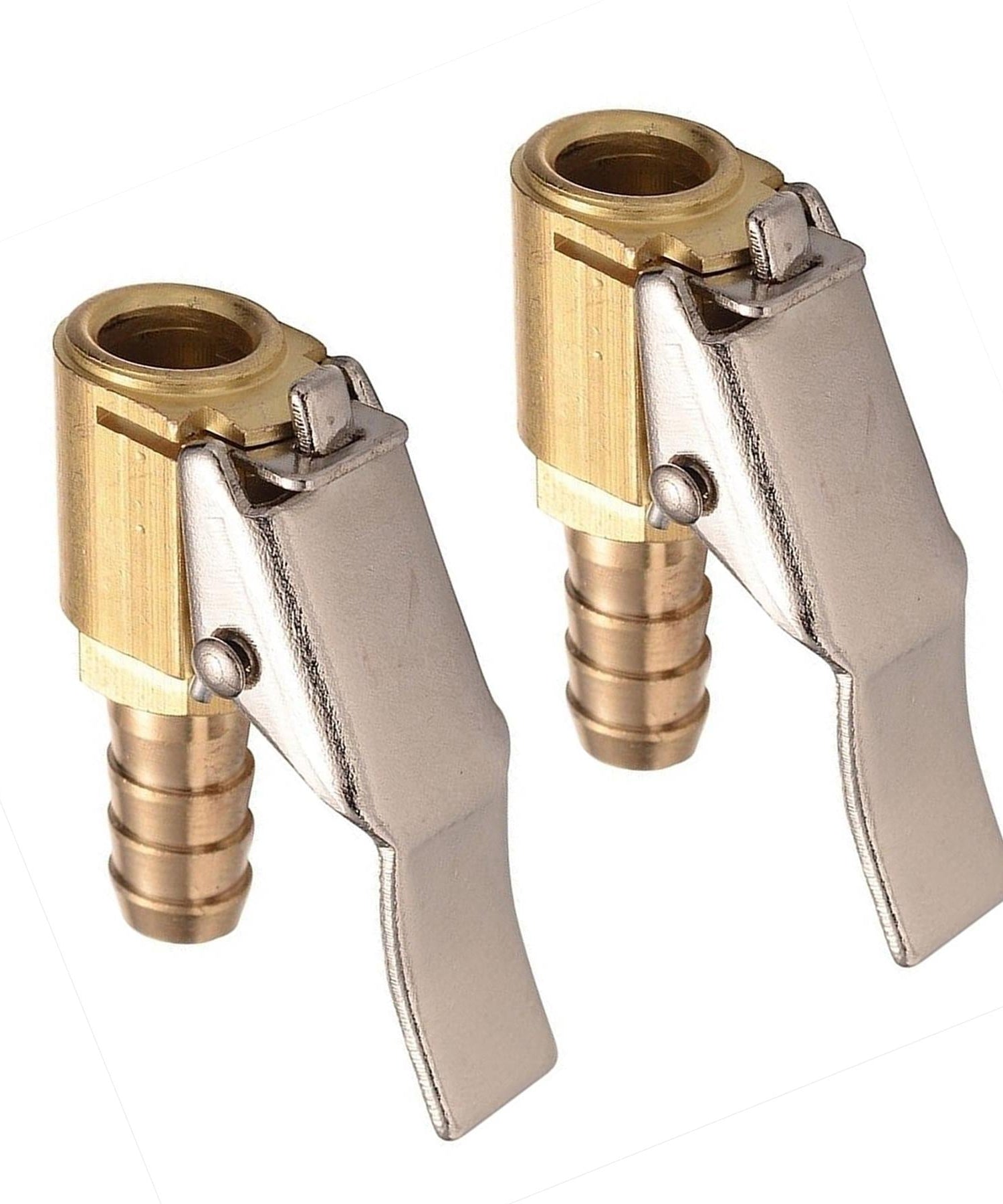 Tyre Valve Air Connector Car Truck Airline Inflator for 8mm Hose Brass lock Clip