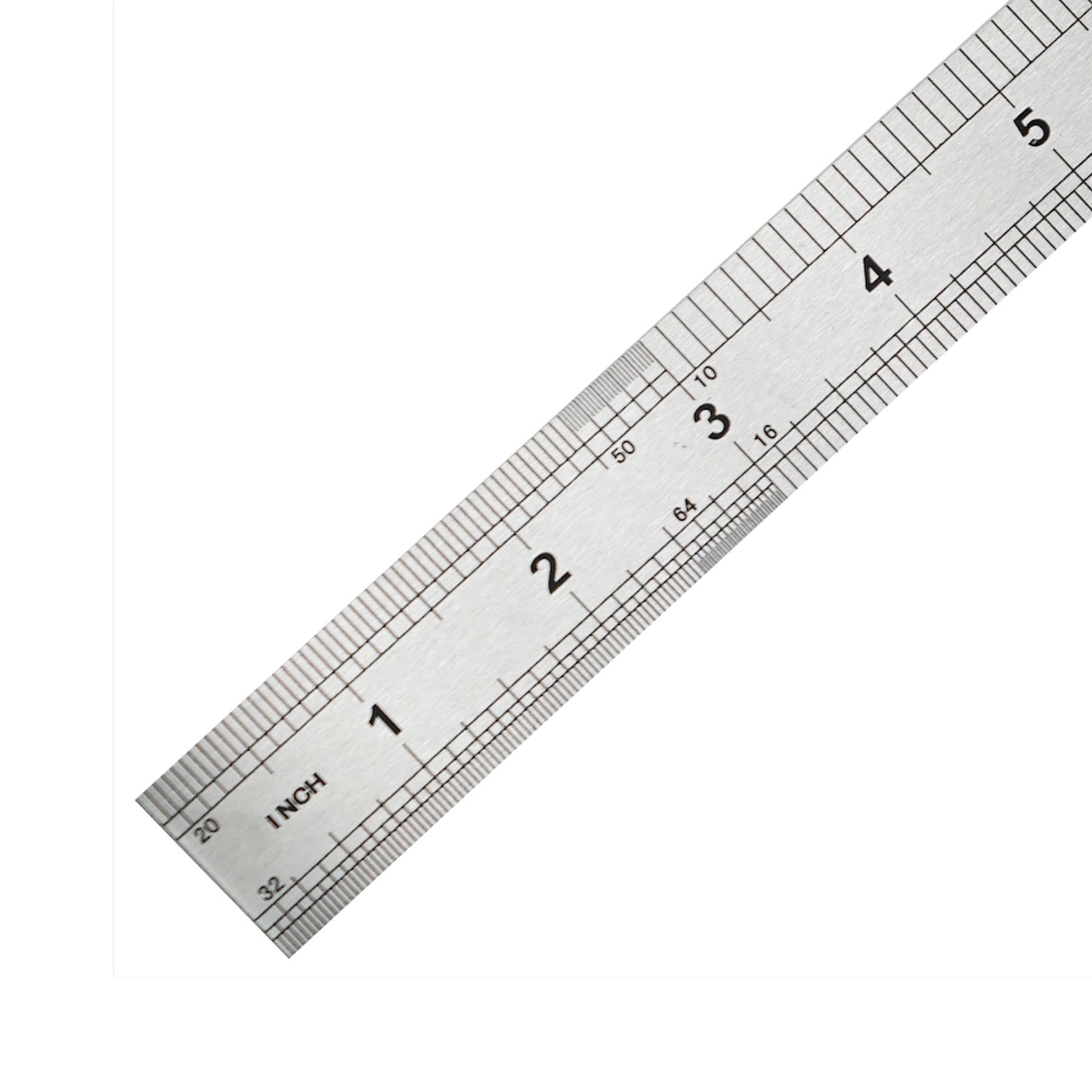 Stainless Steel 12" Metal Ruler Metric & Imperial 300mm Engineers Rule By Dapetz