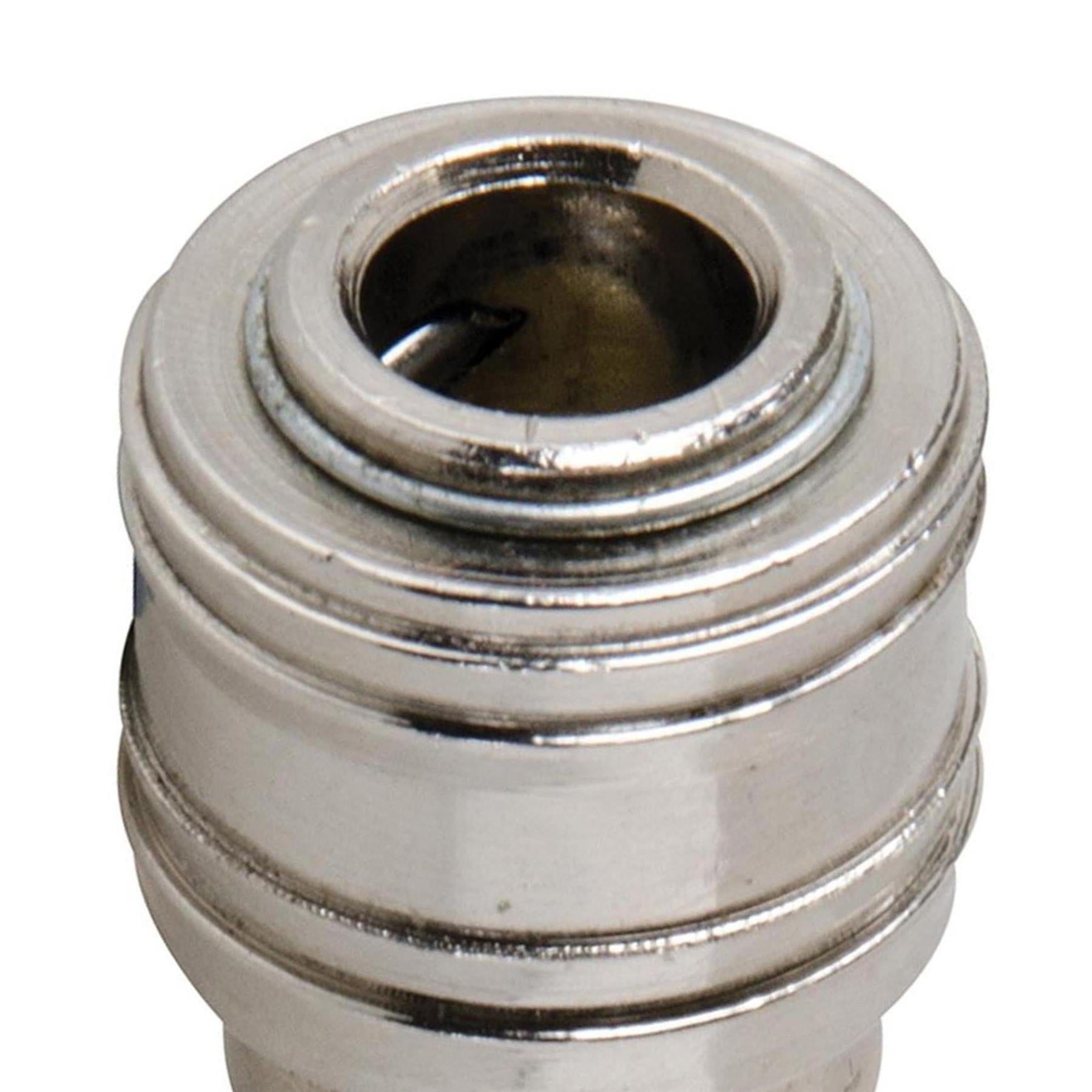 Euro Air Line Fitting Hose Connector Male Female Quick Release 1/4" BSP 6Pcs Set