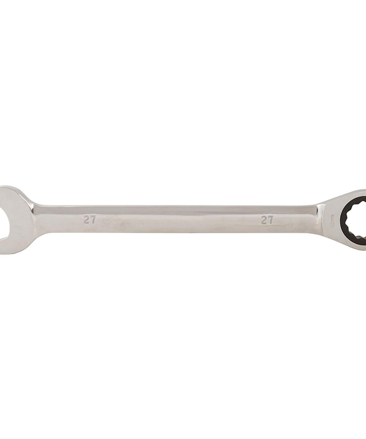 Fixed Head Ratchet Metric Spanner Open End Ring Combination 27mm