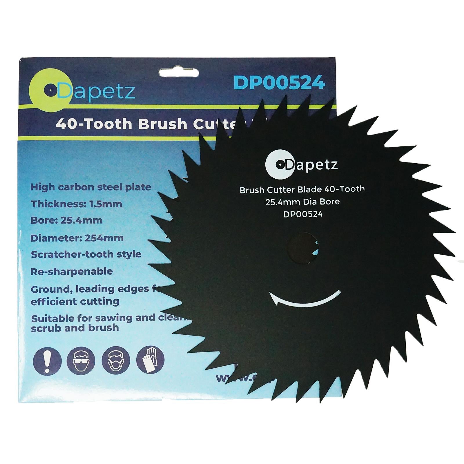 Brush Trimmer Strimmer Cutter Blade 254mm 25.4mm Bore 40 Tooth by Daptez