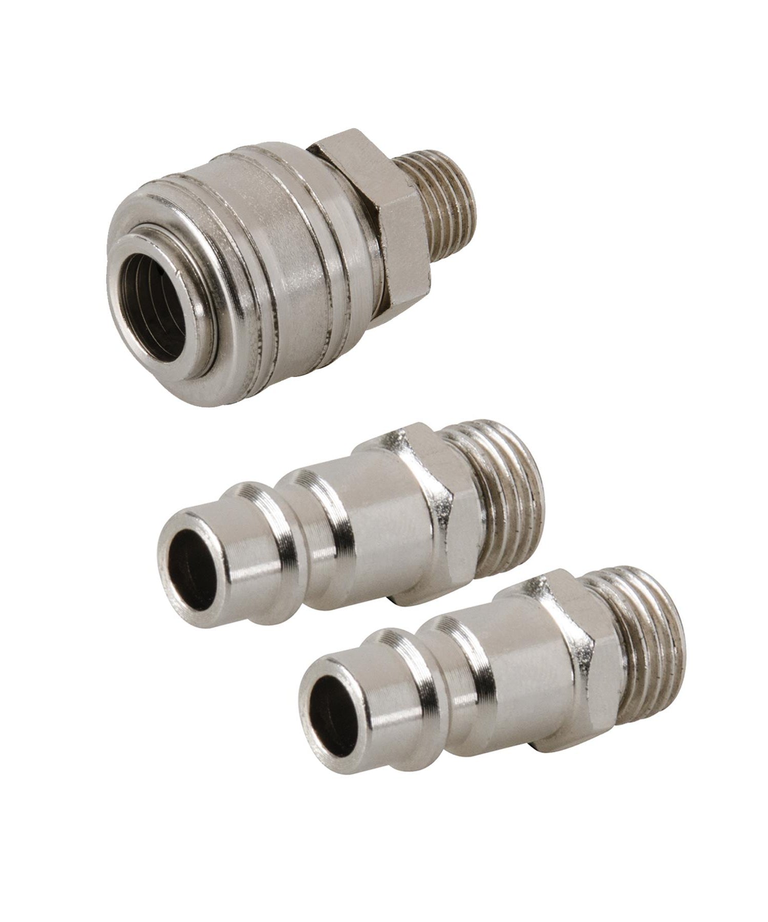 Male Euro Air Line Hose Fitting Connector Quick Release Coupler 1/4" BSP 3Pcs