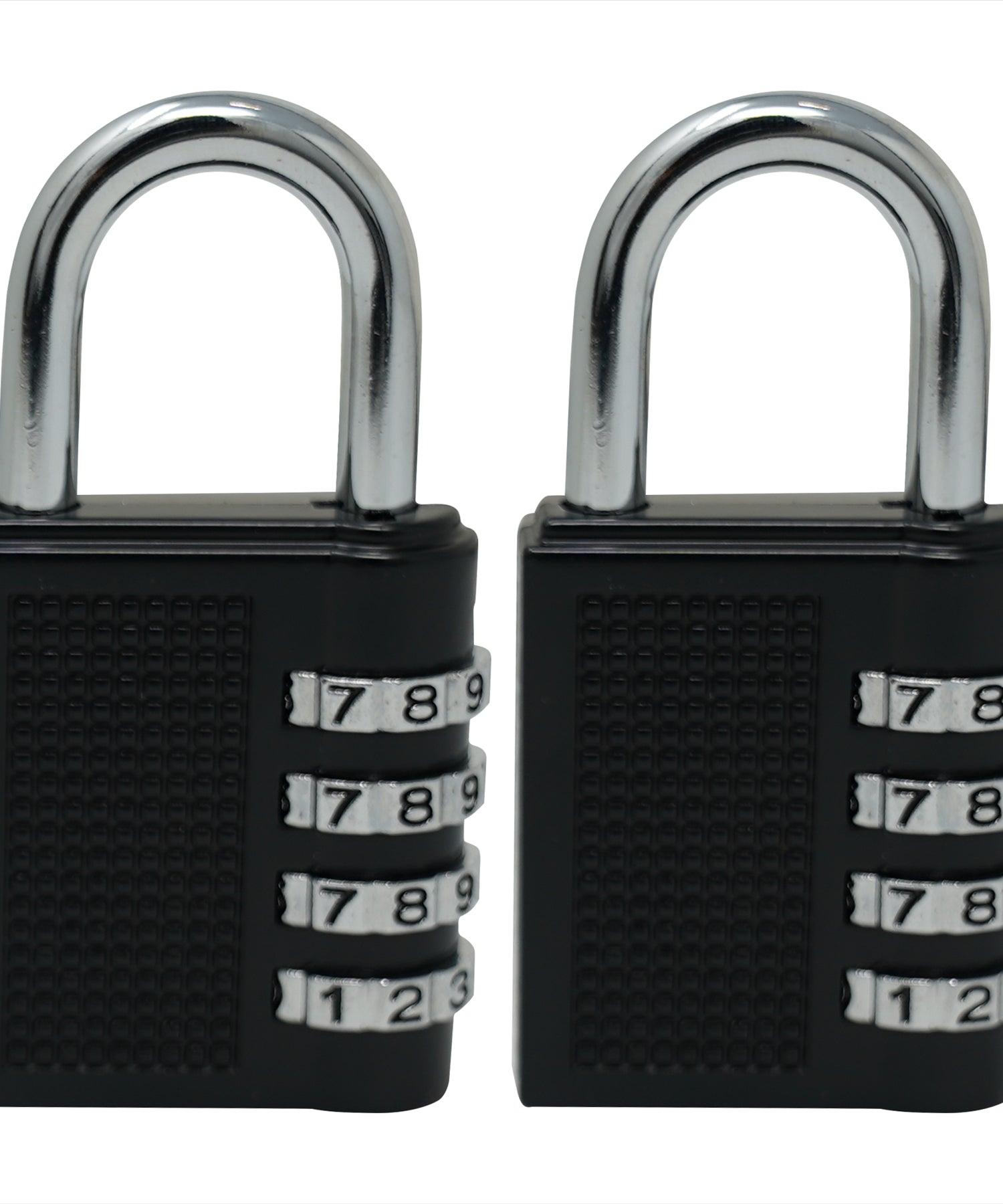 (Pack of 2) Combination Padlock 4-Digit Outdoor Weatherproof Security Black by Dapetz