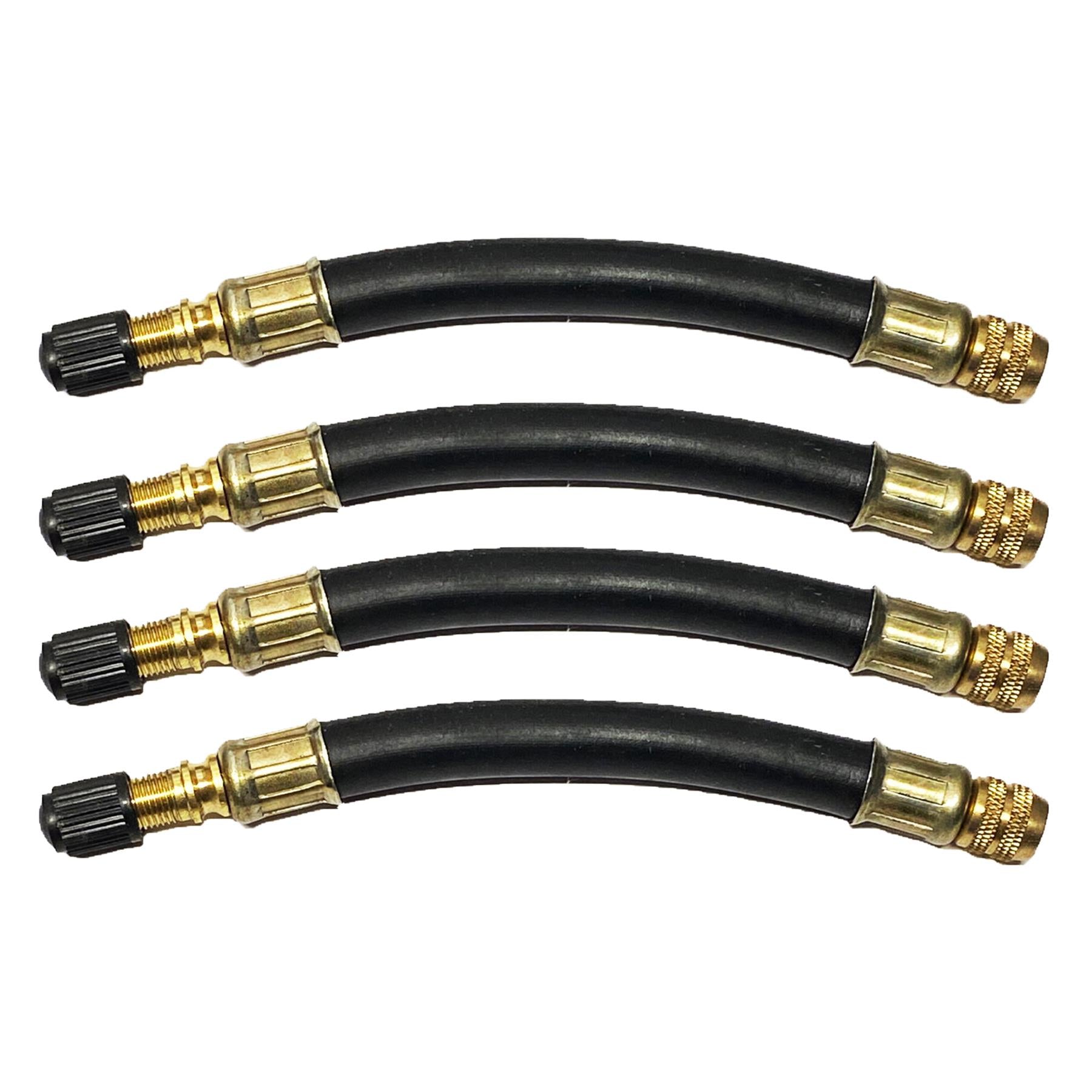 Flexible Rubber Tyre Valve Extension 105mm Twin Wheel By Dapetz