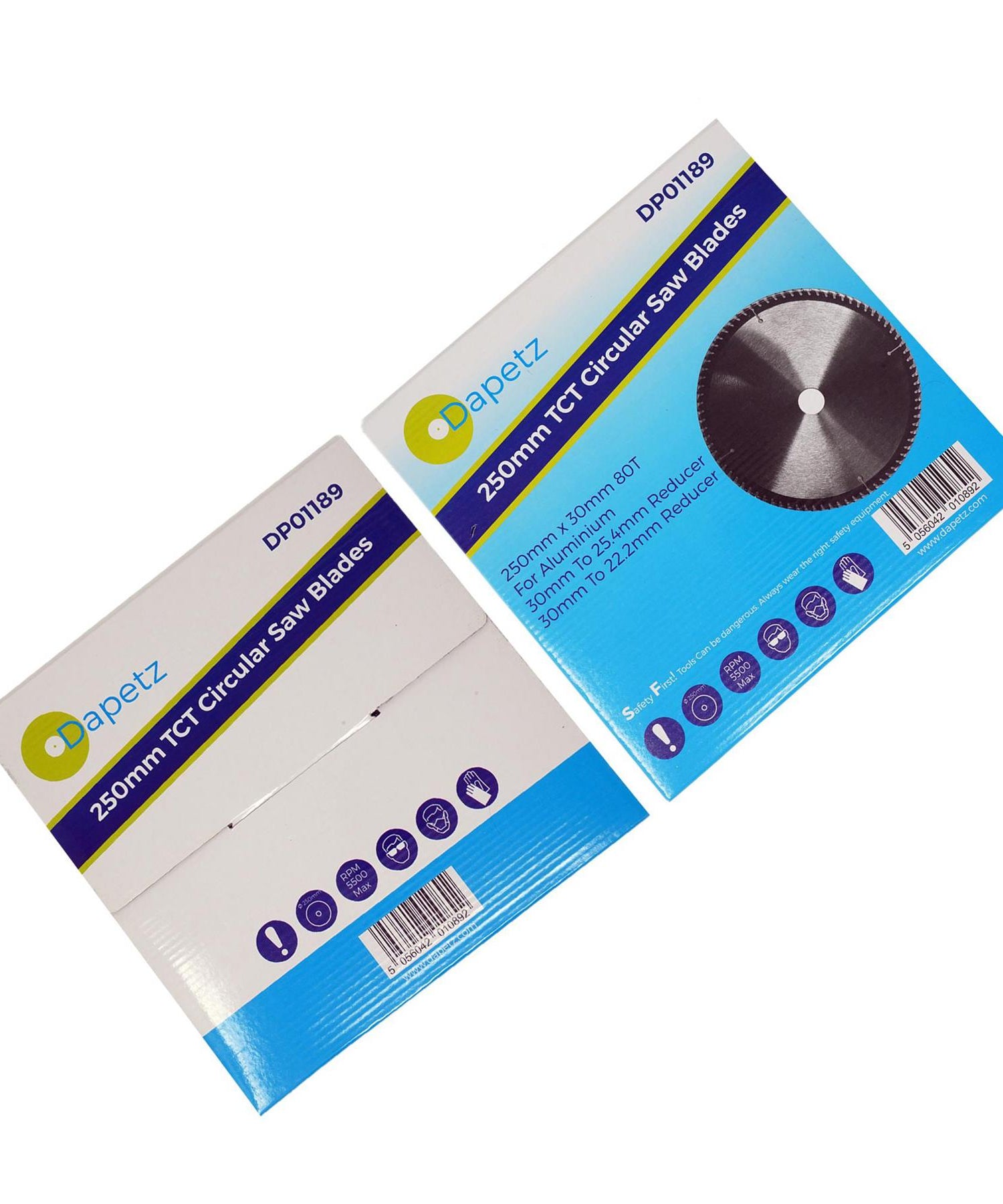 Teeth Aluminium Circular Saw Blade 250mm (10") 80 30mm Bore 25mm Rings Mitre by Dapetz