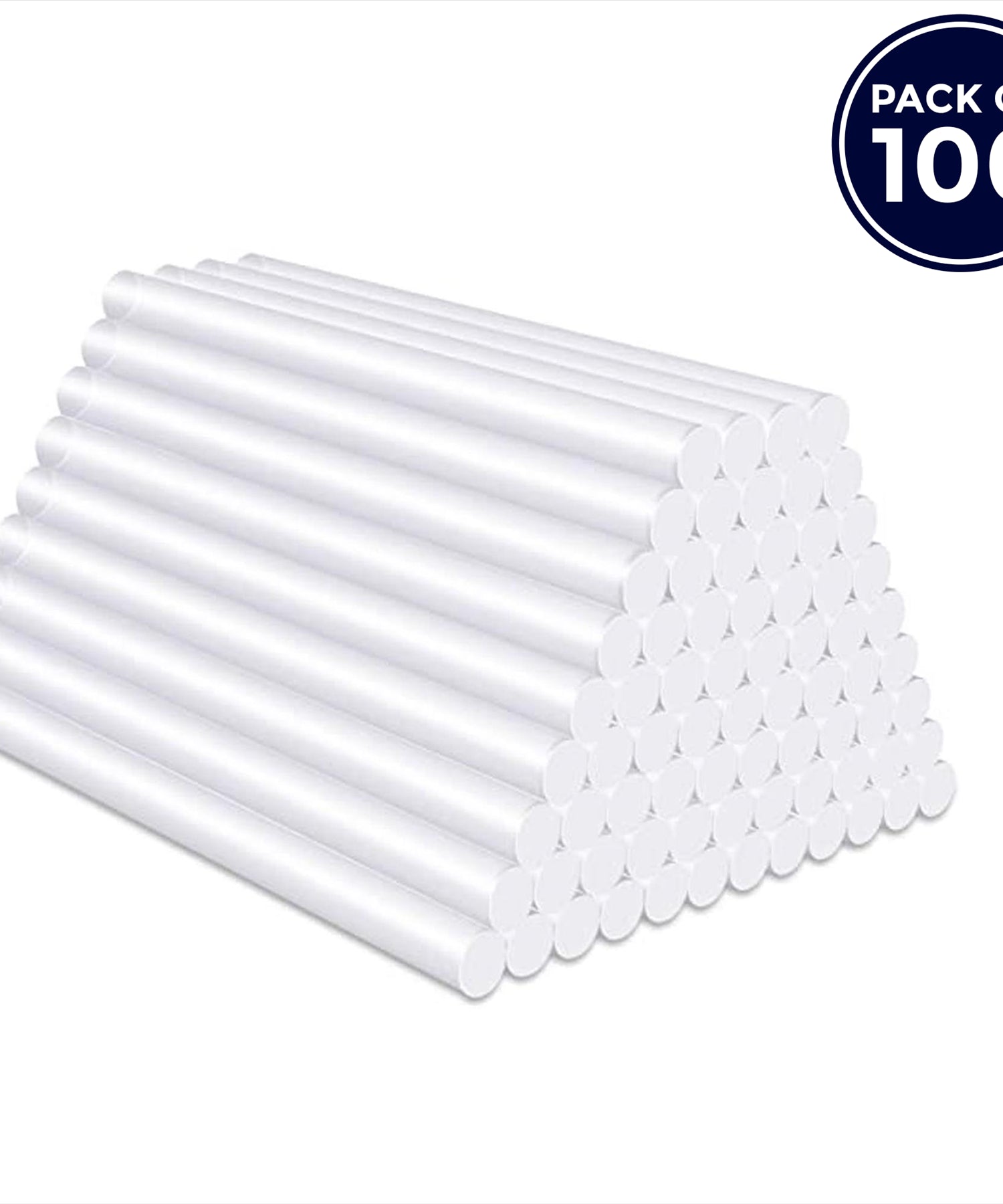 (Pack of 100) Hot Melt Glue Sticks 7mm x 200mm | Extra Long Craft Adhesive by Dapetz