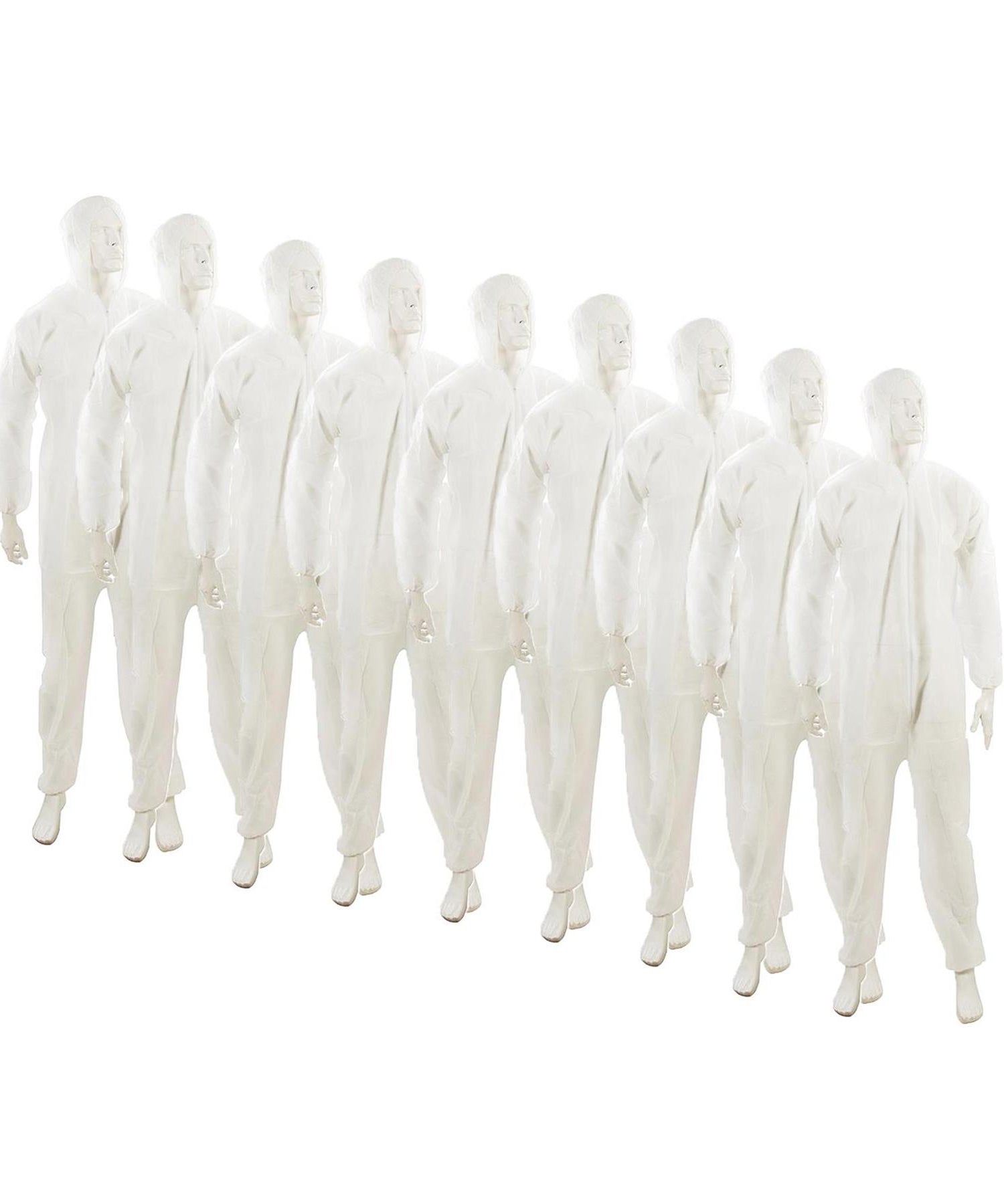 20 x Disposable Paper Suit Protective Overall Coveralls Medium - 120cm / 46" By Dapetz