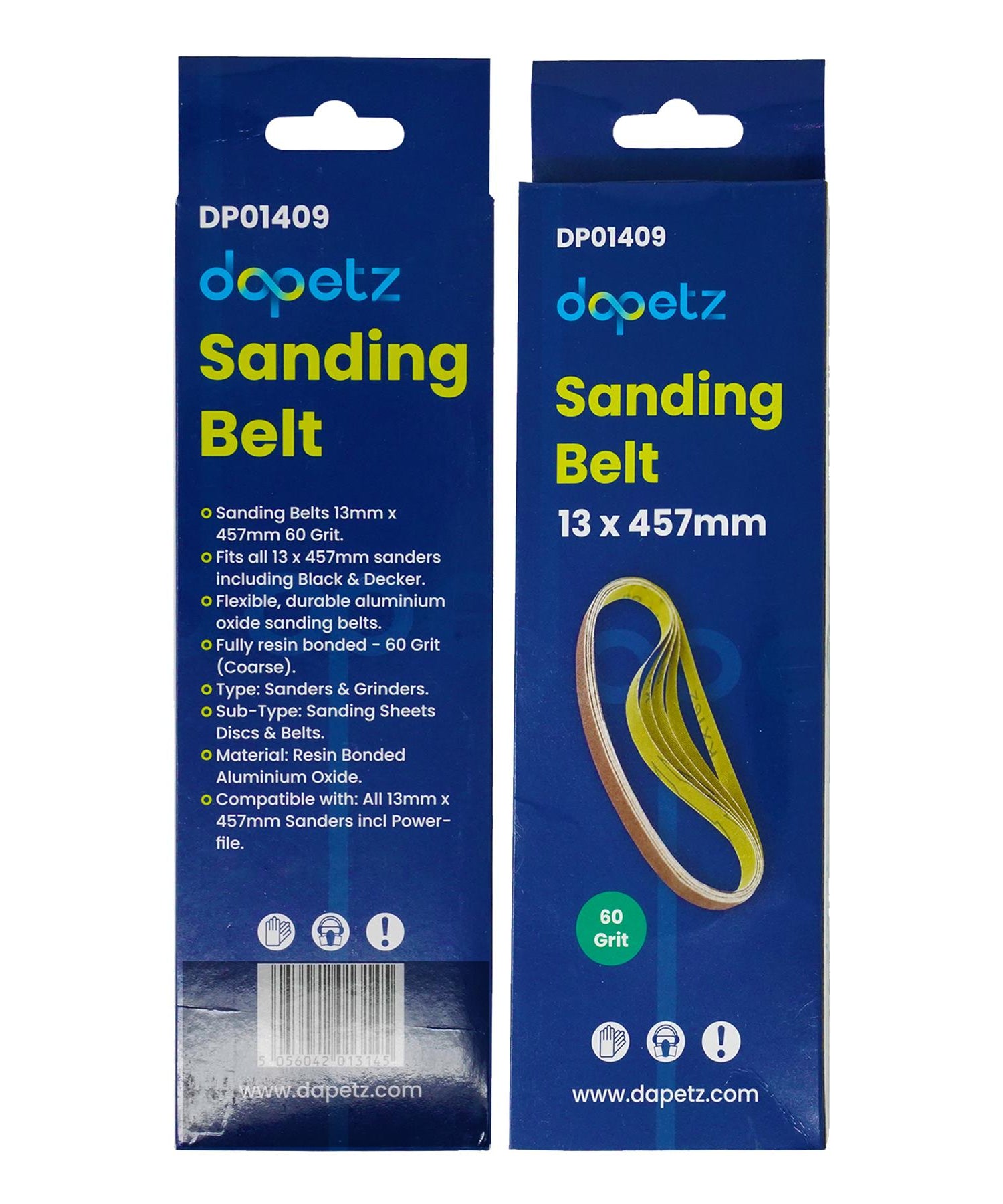 Sander Sanding Belts Power Tool 13 x 457mm 60 Grit Coarse 5PCS By Dapetz