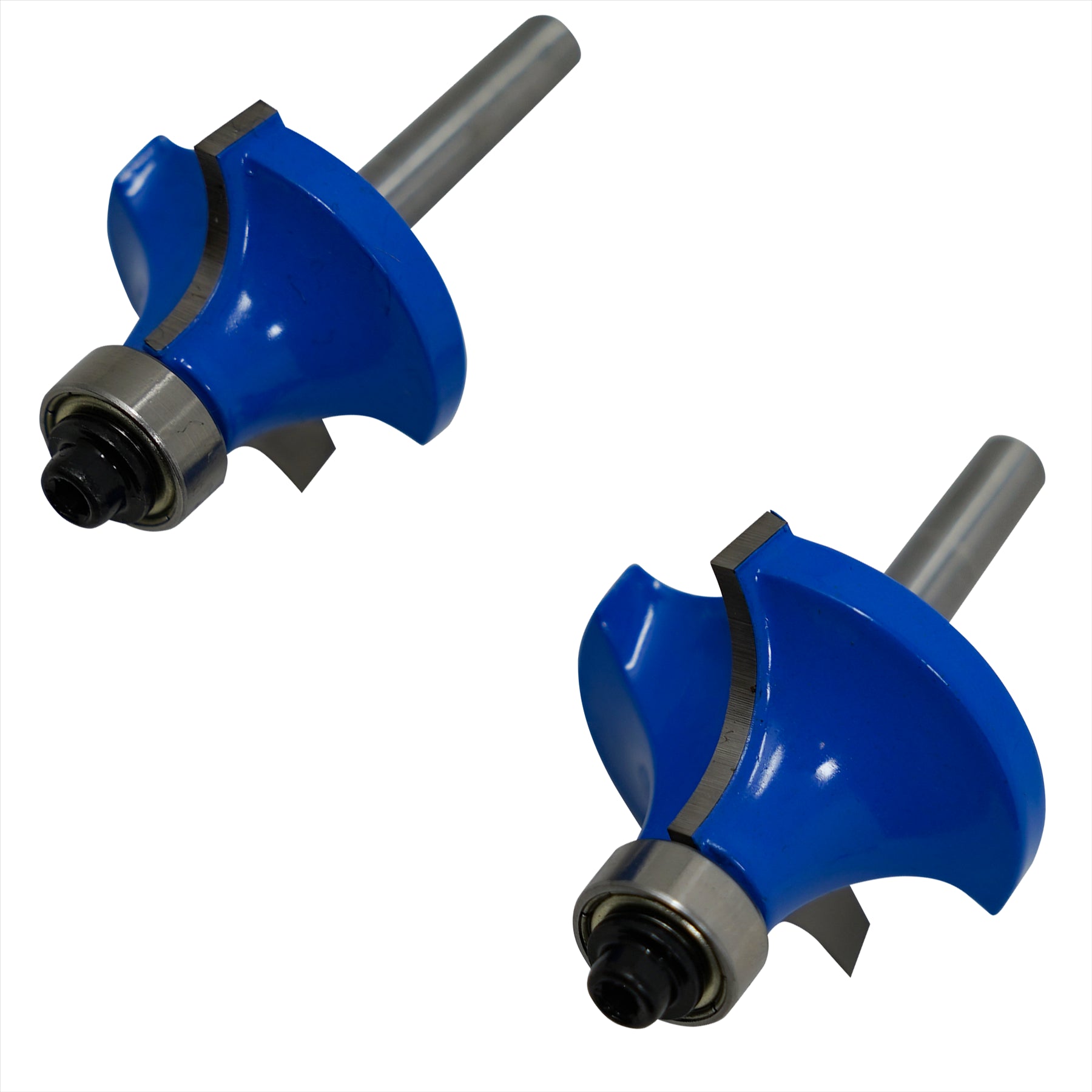 1/4" Shank Round Over Router Bit Set – 4Pc Woodworking Cutter