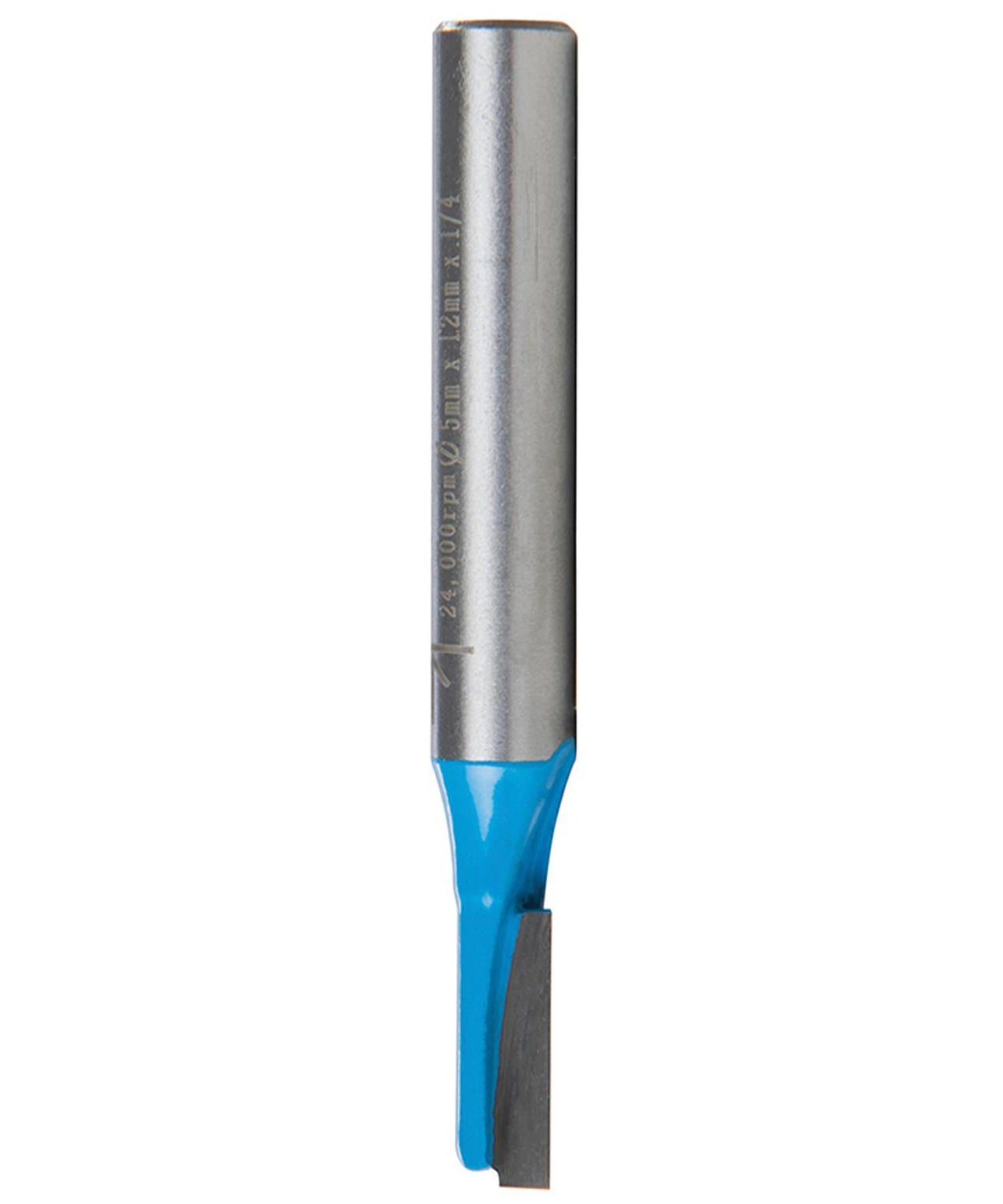 Straight 2 Flute Router Bit Cutter 1/4" Shank Carbide TCT Groove Metric 5 x 12mm