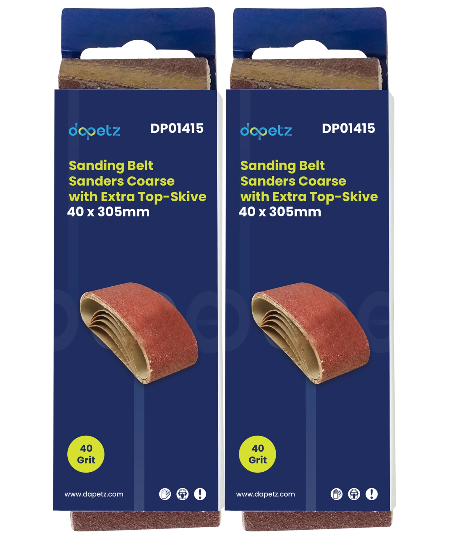 10Pcs Sanding Belts 40 x 305mm Aluminium Oxide 40 Grit For Bosch Makita Sander By Dapetz