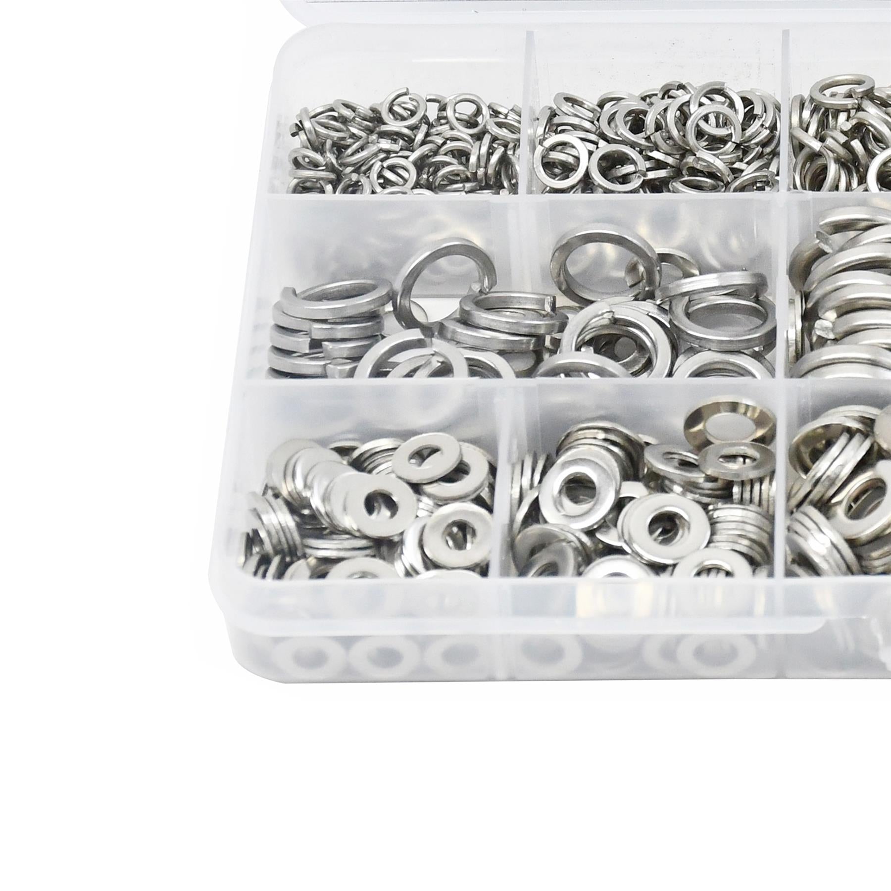 Spring Washers Stainless Steel Flat,790 Pc Assorted Set Dapetz
