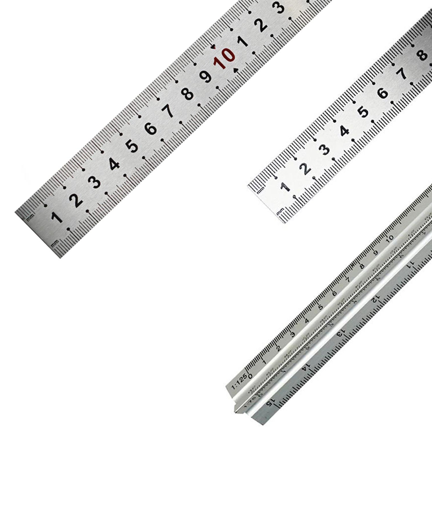 SCALE RULER Measure Rule Building Plans Stainless Steel 30cm By Dapetz