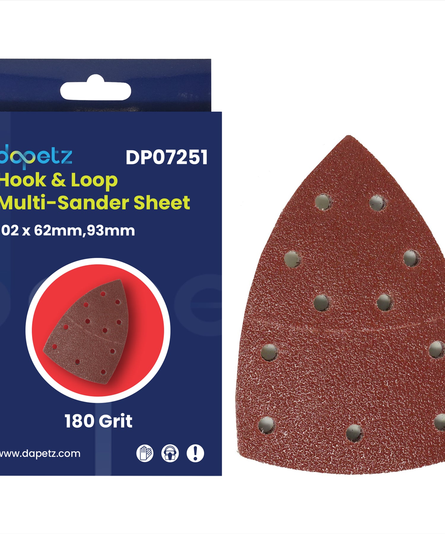 40-180 Grits Mouse Sanding Sheets Hook and Loop Sander Pads 11-Holes Sand Paper 50PC