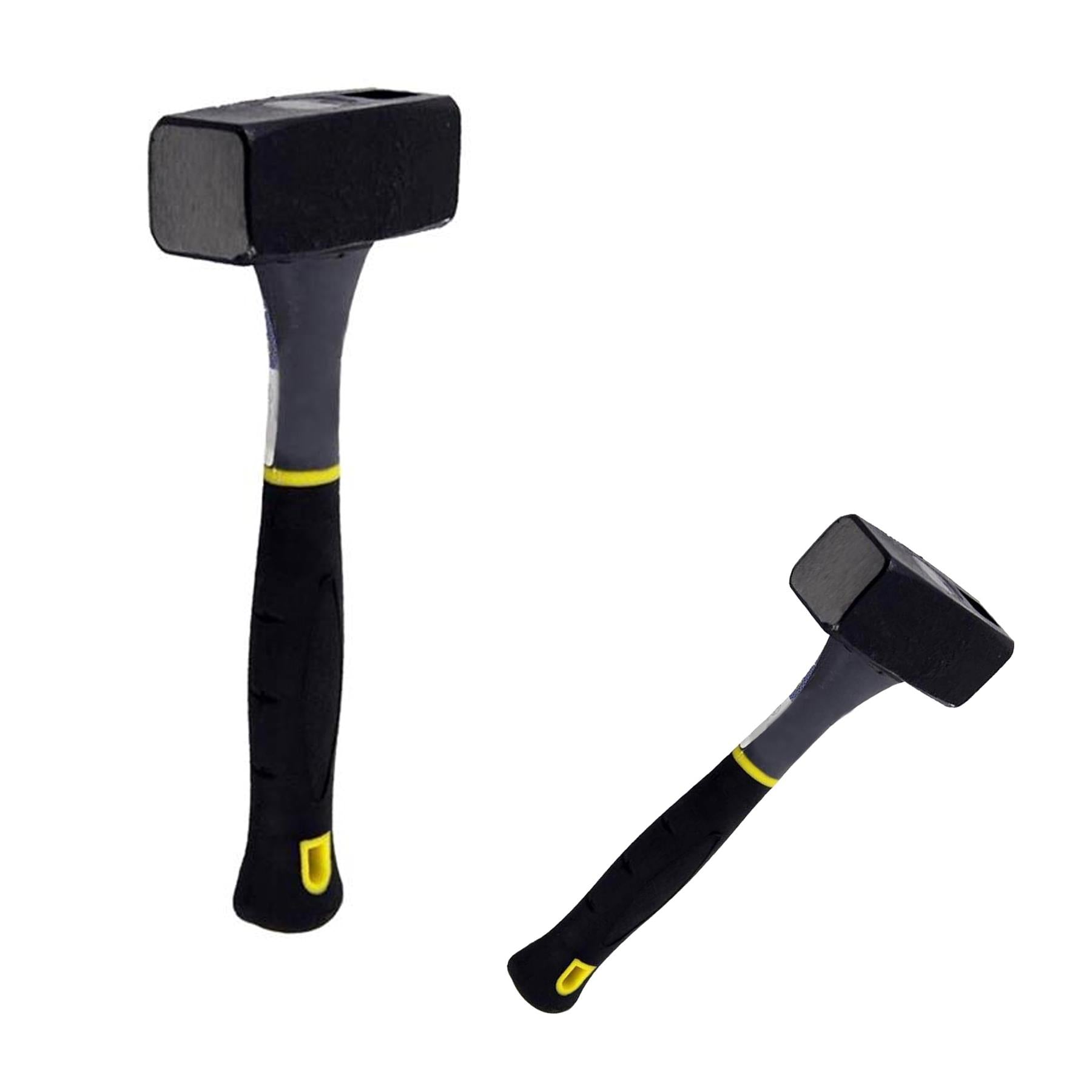 1.5Kg Club Lump Hammer Hardened Steel Face & Fibreglass Handle by Dapetz