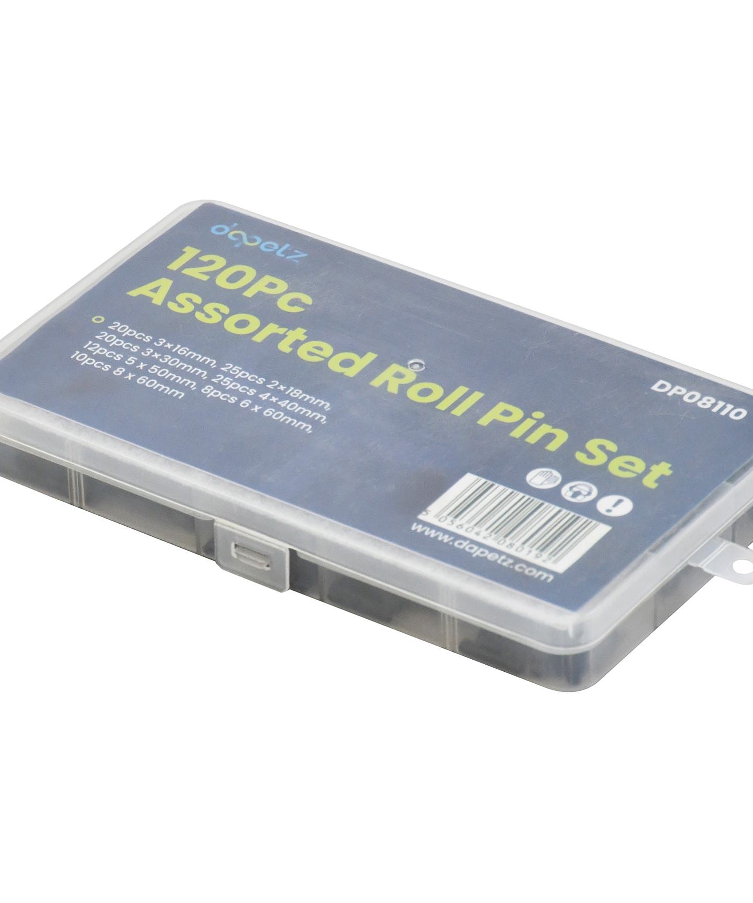 Comprehensive 120-Piece Assorted Roll Pin Set Tension Spring, Sellock, C Pins, Mixed Pack By Dapetz