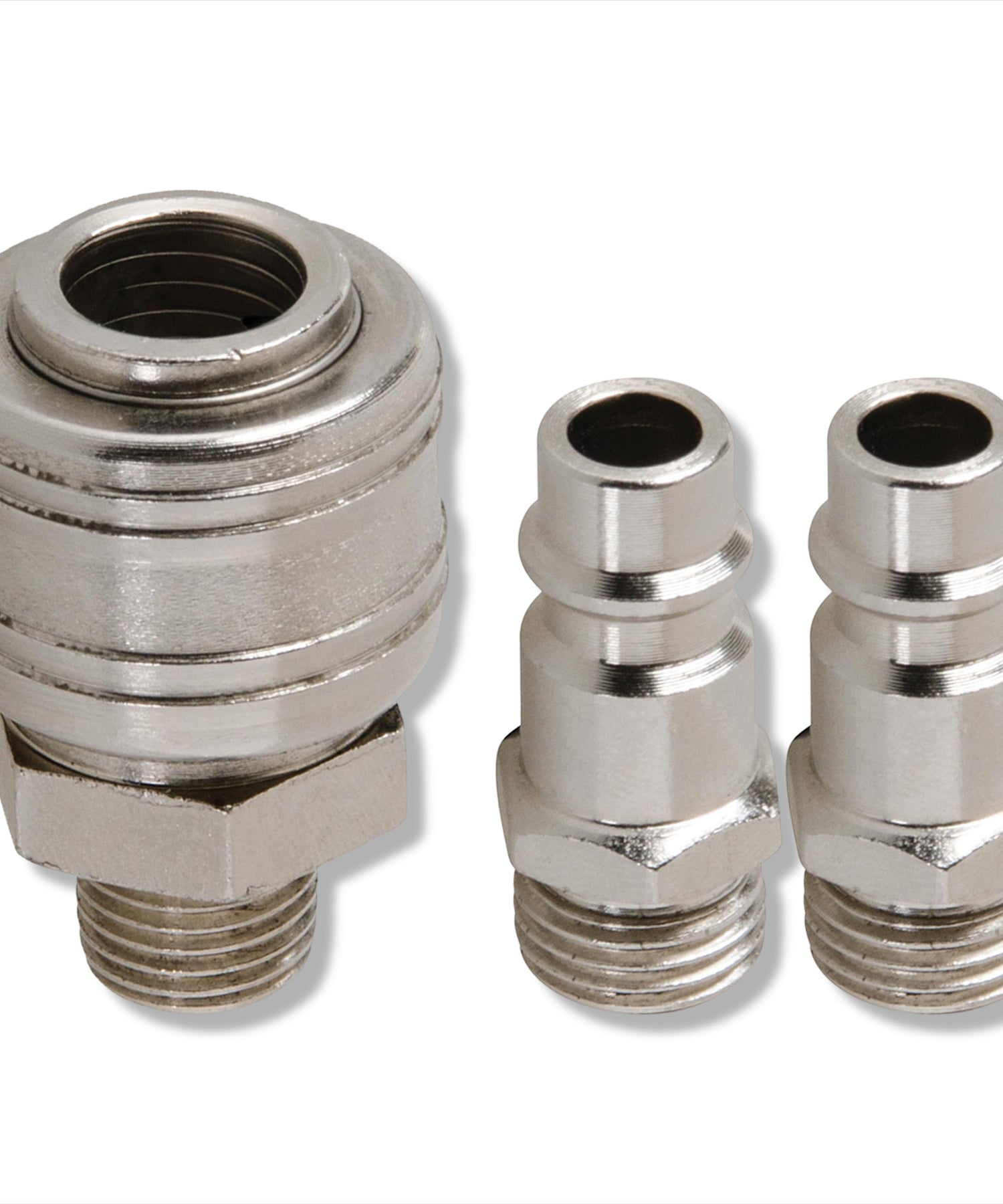 Male Euro Air Line Hose Fitting Connector Quick Release Coupler 1/4" BSP 3Pcs