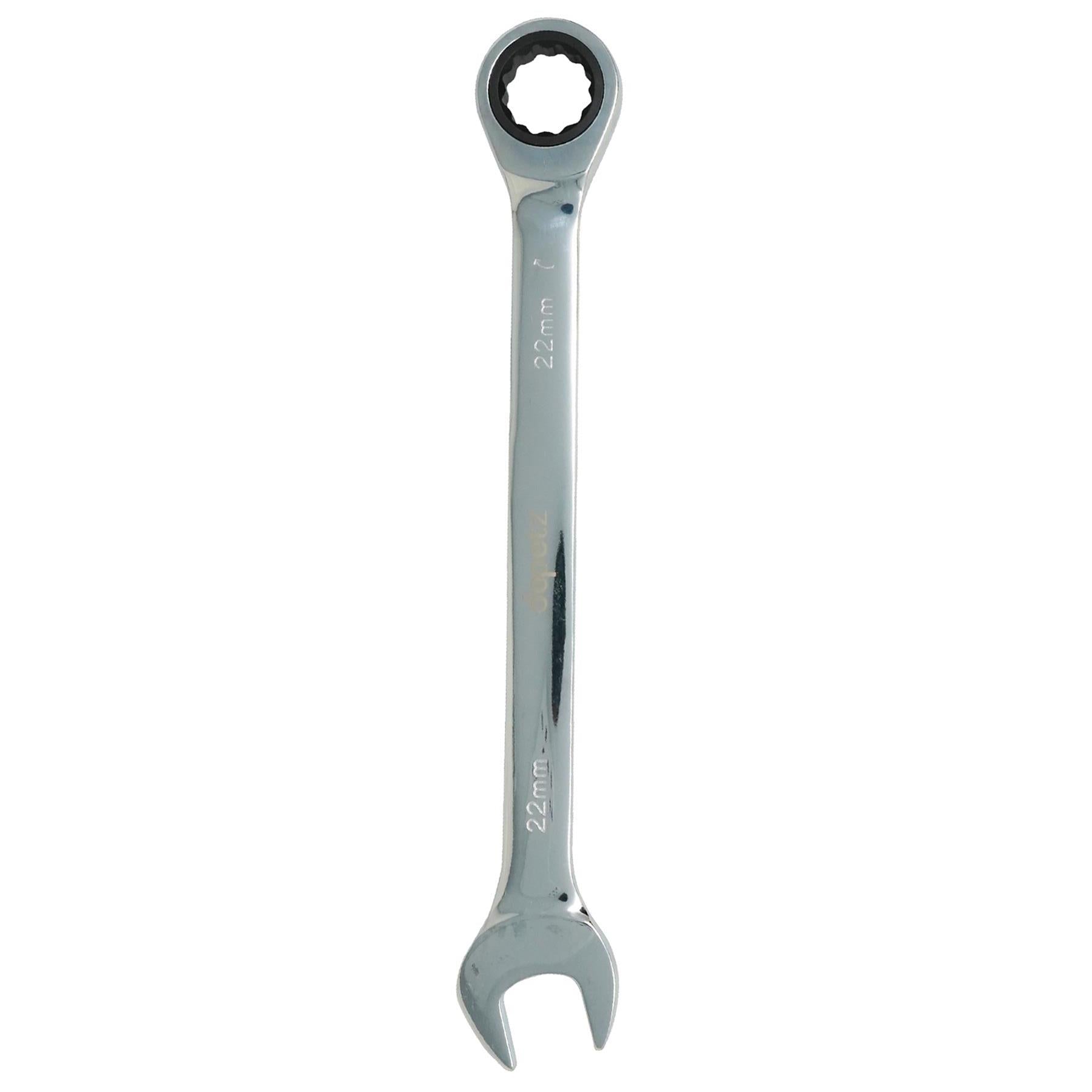 Fixed Head Ratchet Metric Spanner Open End Ring Combination 22mm