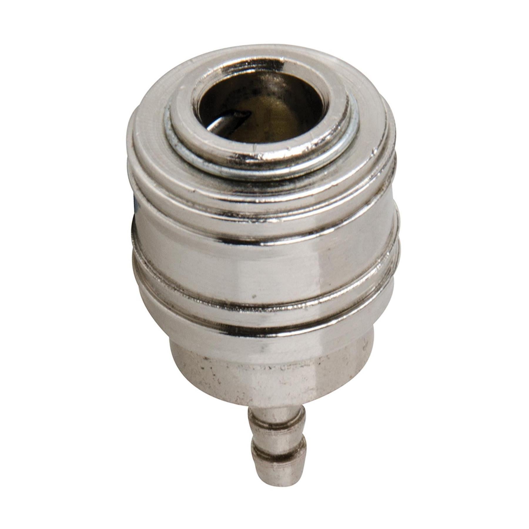 3Pc Euro Air Line Hose Fitting Connector Quick Release Coupler Barb Bayonet 6mm