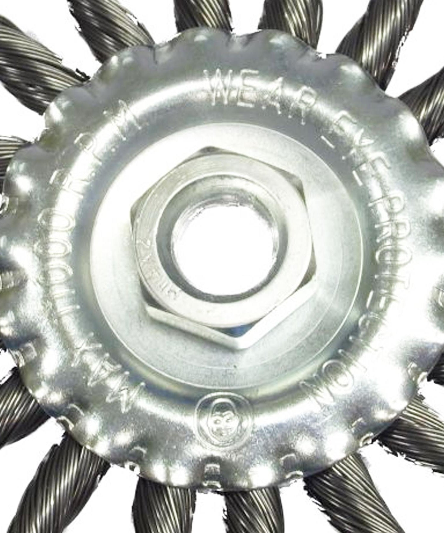 Rotary Steel Wire Brush Twist Knot Wheel Brush For Angle Grinder 115mm / 4.5" By Dapetz