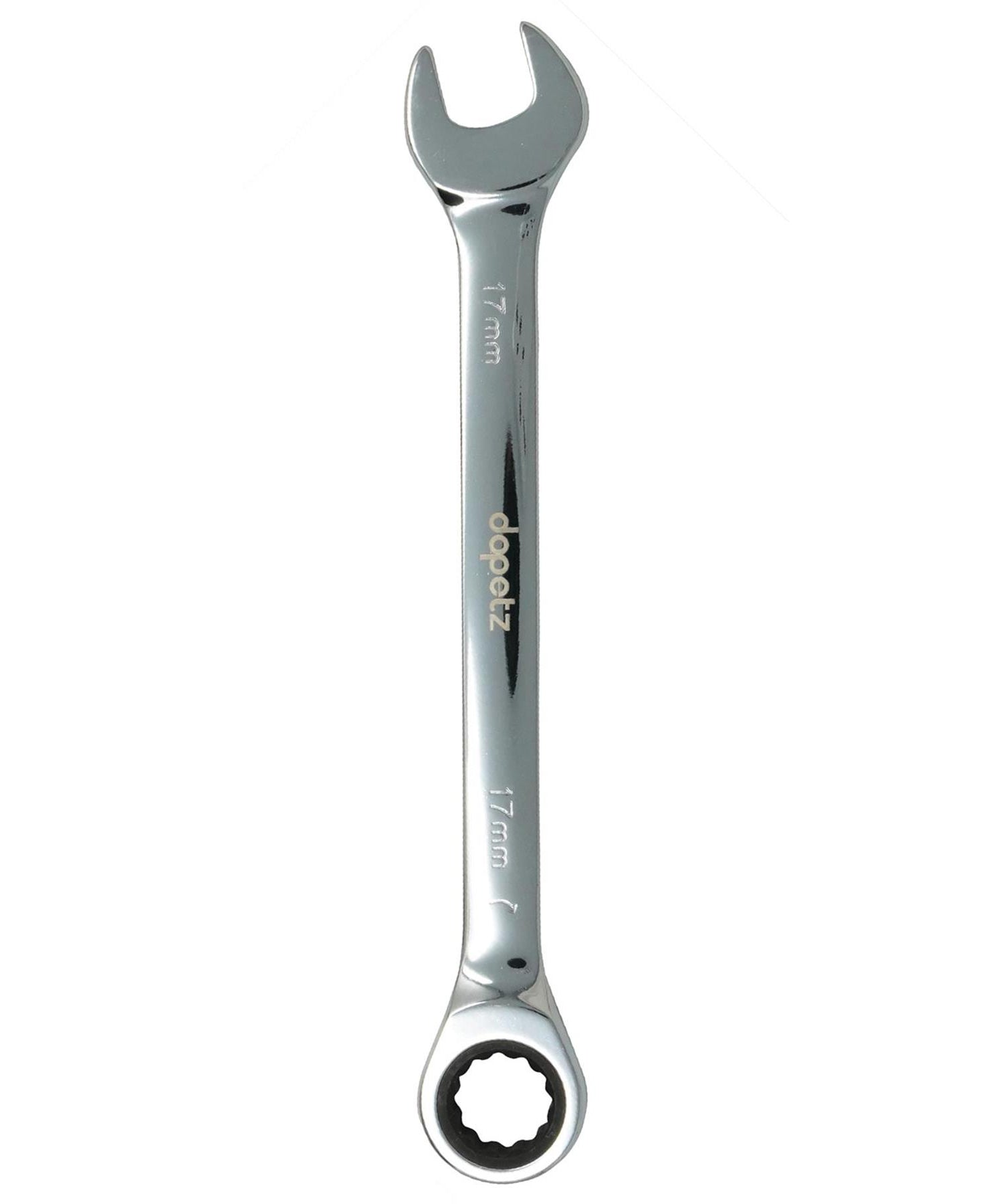 Fixed Head Ratchet Metric Spanner Open End Ring Combination 17mm By Dapetz